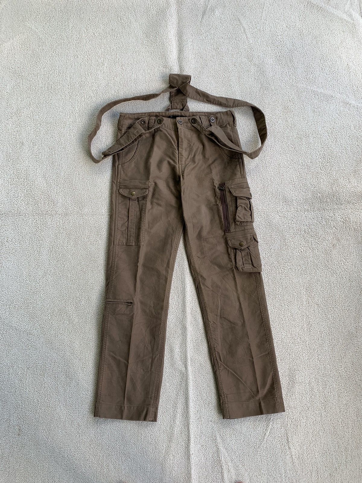 Japanese Brand × Le Grande Bleu (L.G.B.) × Vintage VTG 00s Bicolbird design Strap Cargo Pants Size US 30 / EU 46 - 3 Thumbnail