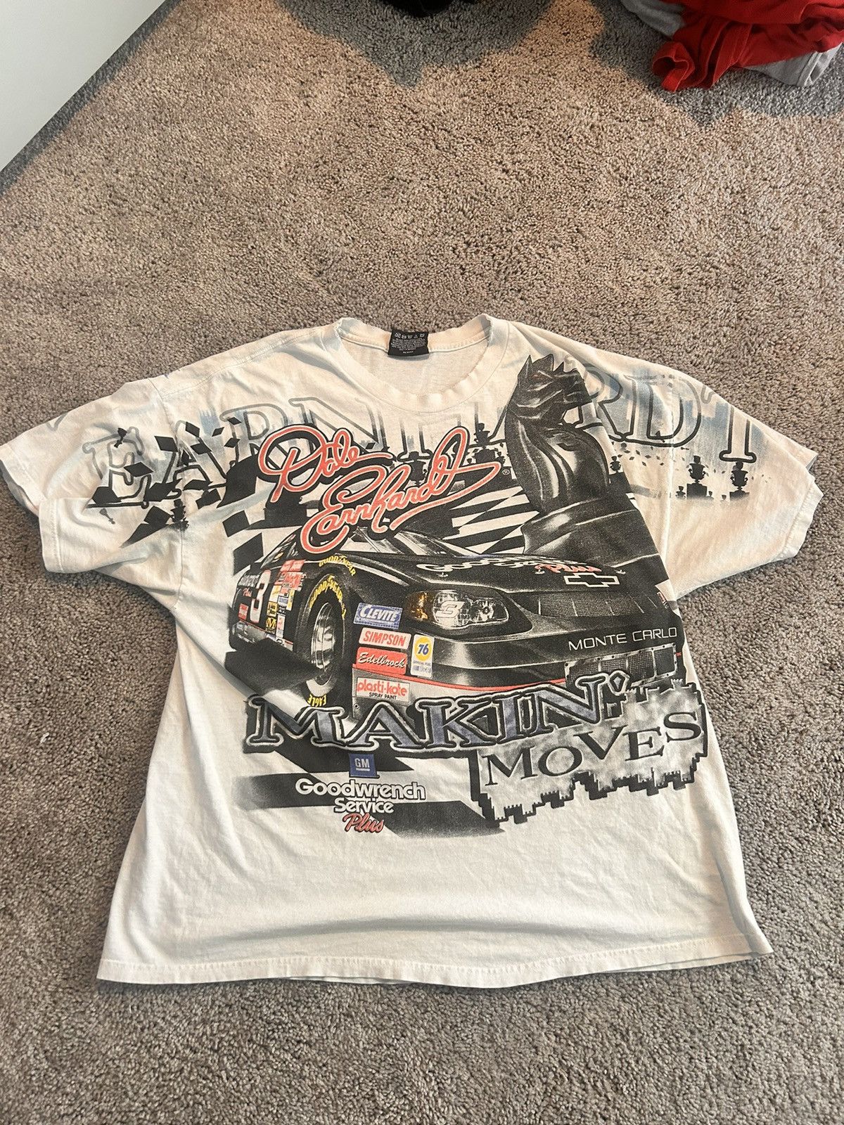 Vintage 1990s Dale Earnhardt All over print Size US XL / EU 56 / 4 - 1 Thumbnail