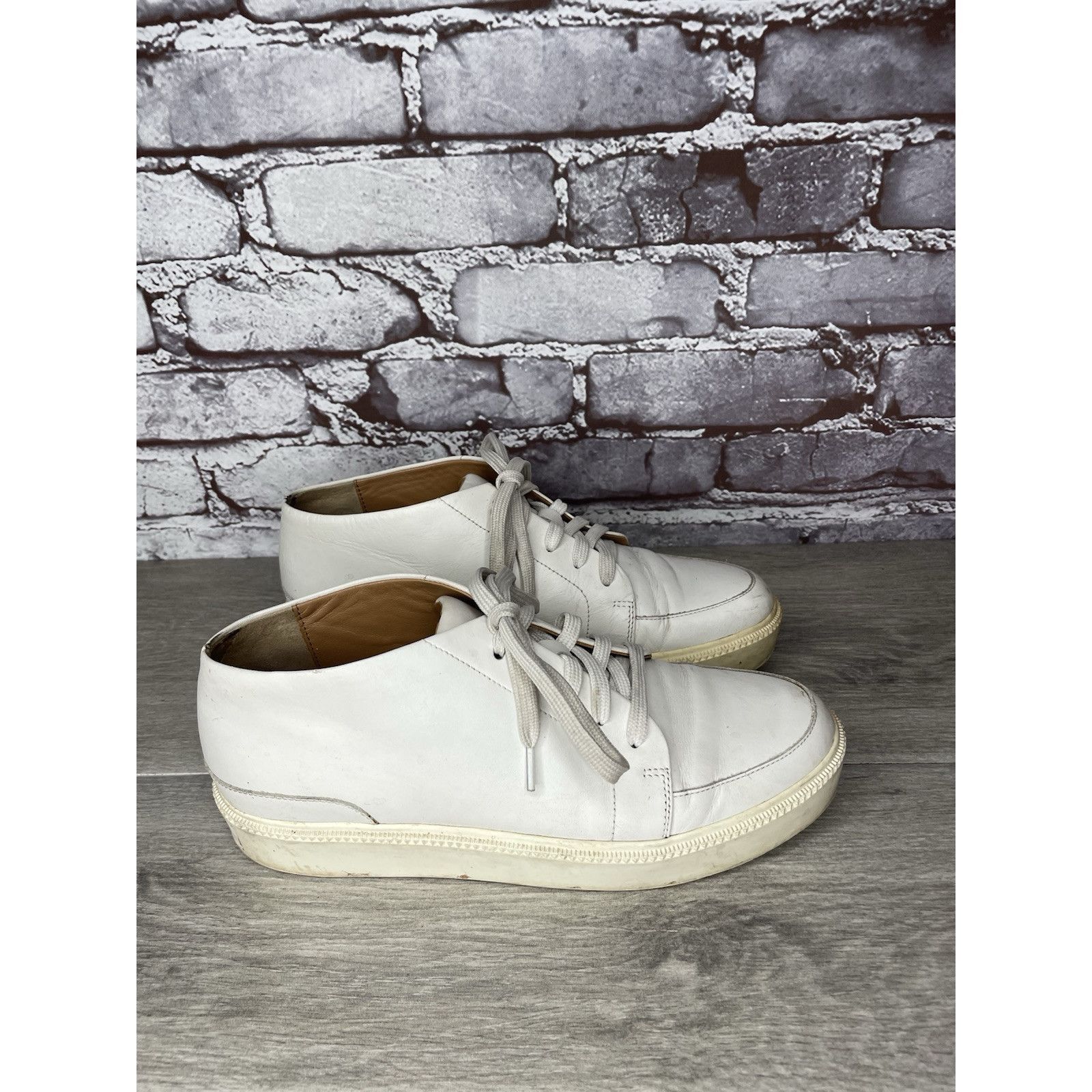 Adolfo Dominguez Adolfo Dominguez White Leather Casual Lace Up Sneakers Women Size US 8.5 / IT 38.5 - 9 Thumbnail