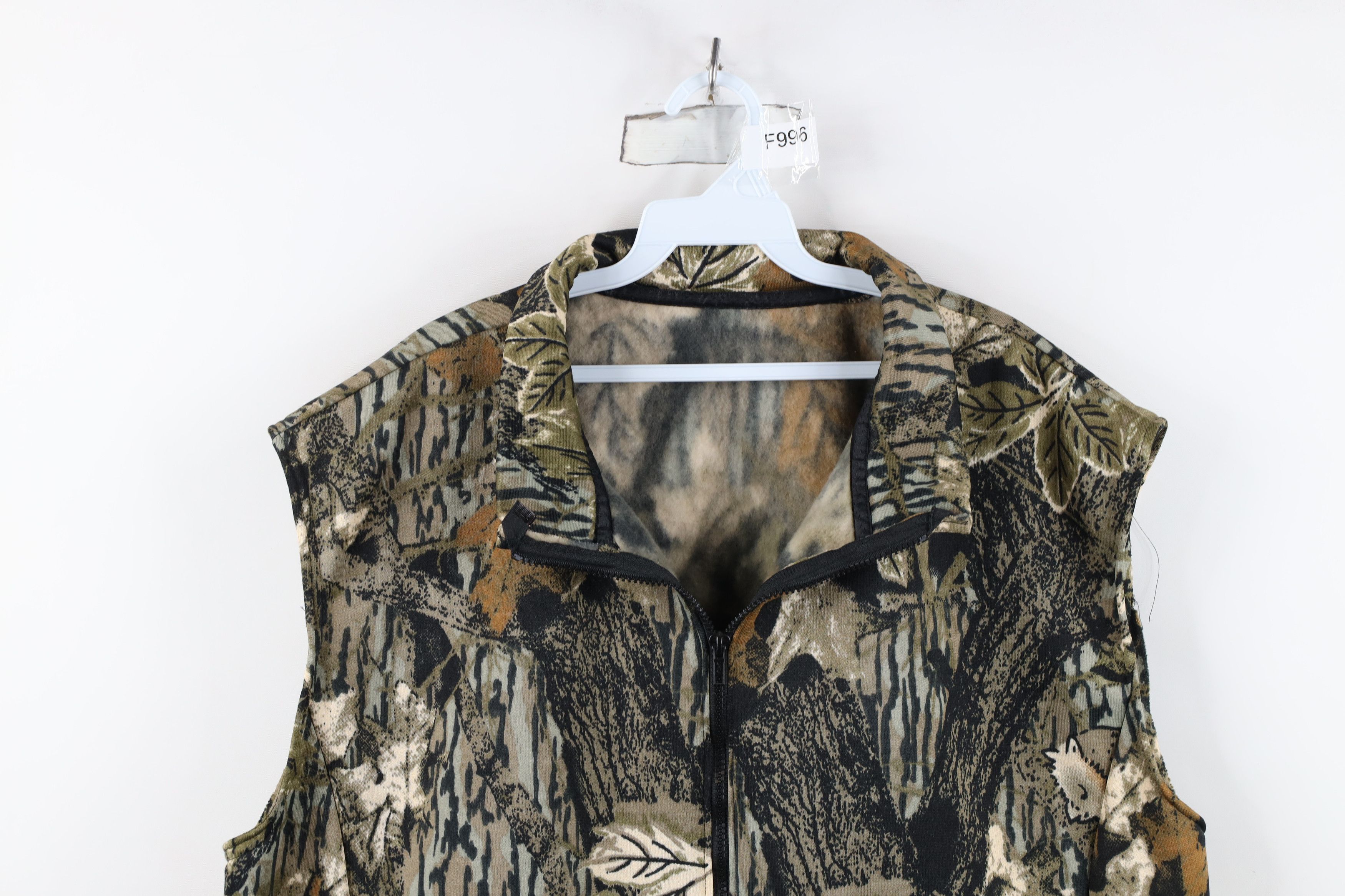 Vintage Vintage 90s Streetwear Cloth Camouflage Full Zip Vest Jacket Size US XXL / EU 58 / 5 - 2 Thumbnail