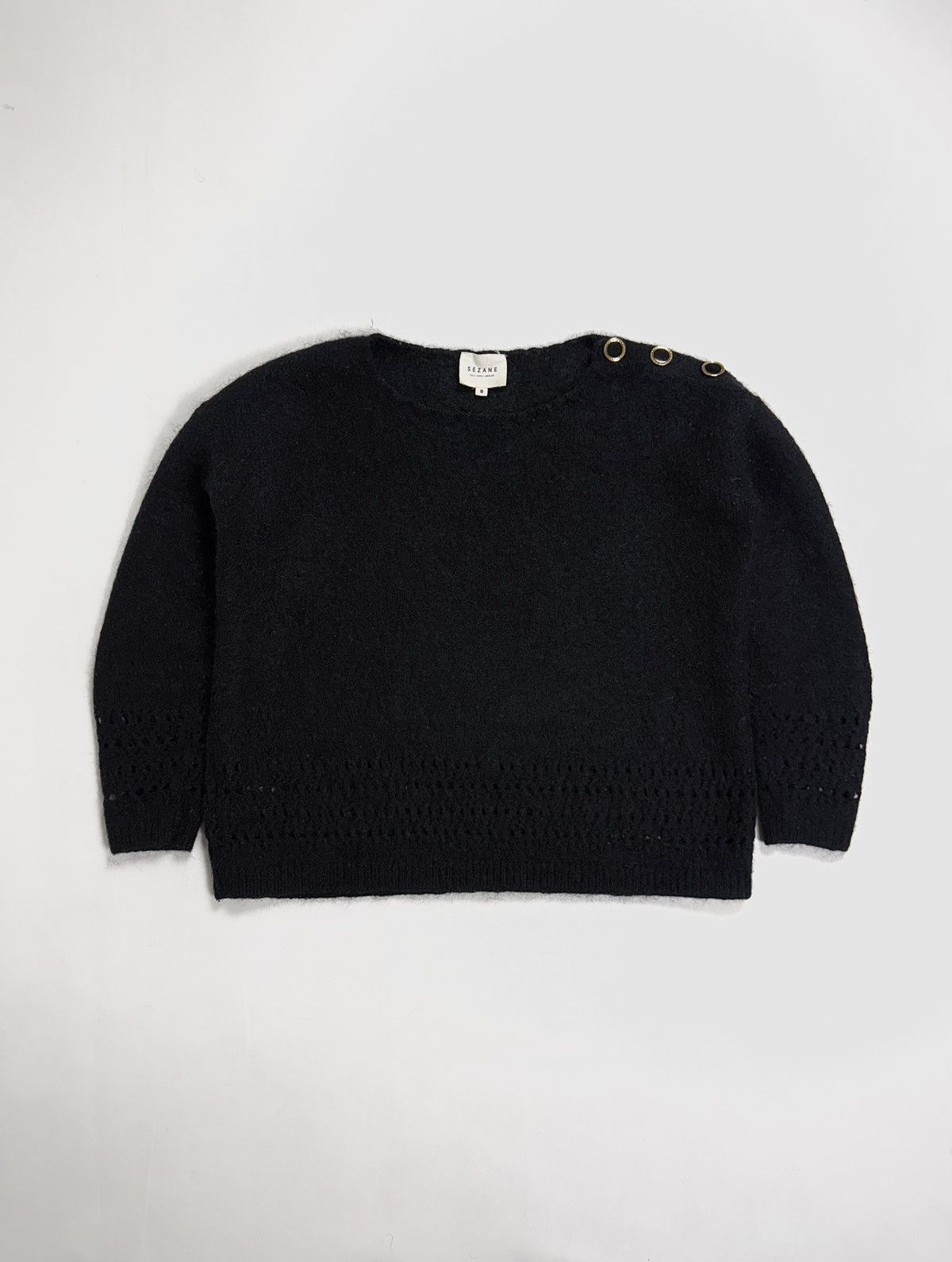 Sezane Sezane Kid Mohair Wool Knit Sweater Size S / US 4 / IT 40 - 2 Thumbnail