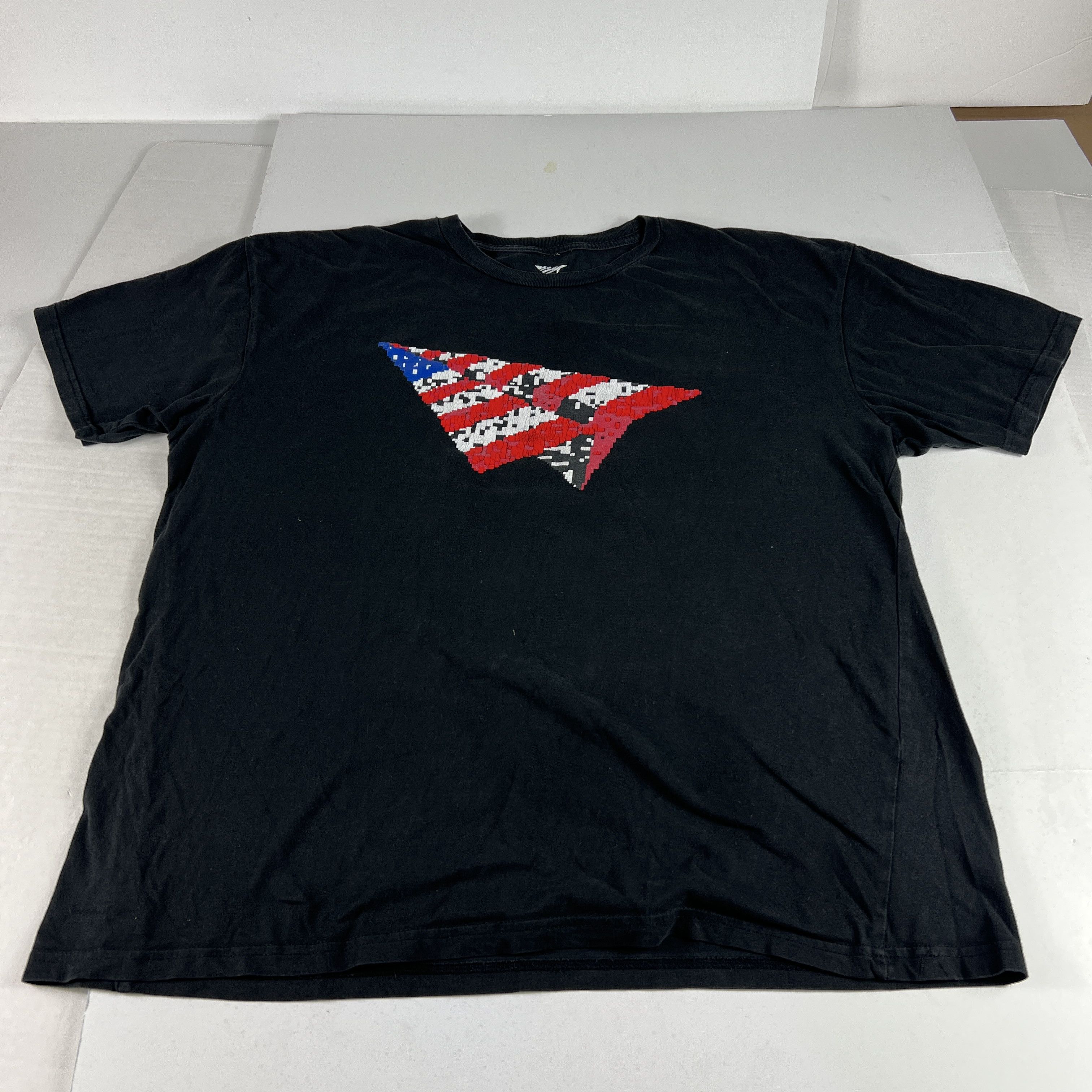 Paper Planes Paper Planes Shirt Black Digi American Flag Logo Tee Size US XL / EU 56 / 4 - 1 Thumbnail