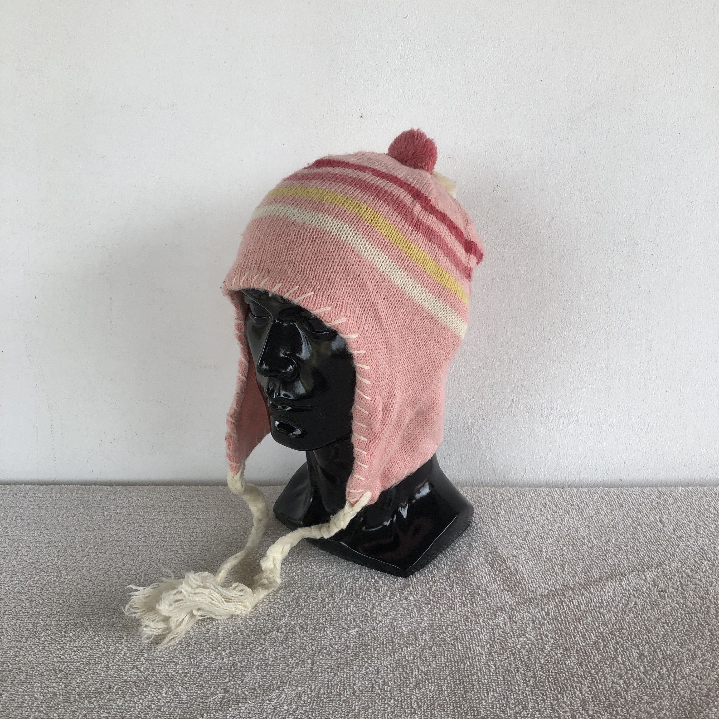 Japanese Brand Vintage 90s Hush Hush Earflap Beanie Snow Caps Hats Size ONE SIZE - 1 Thumbnail