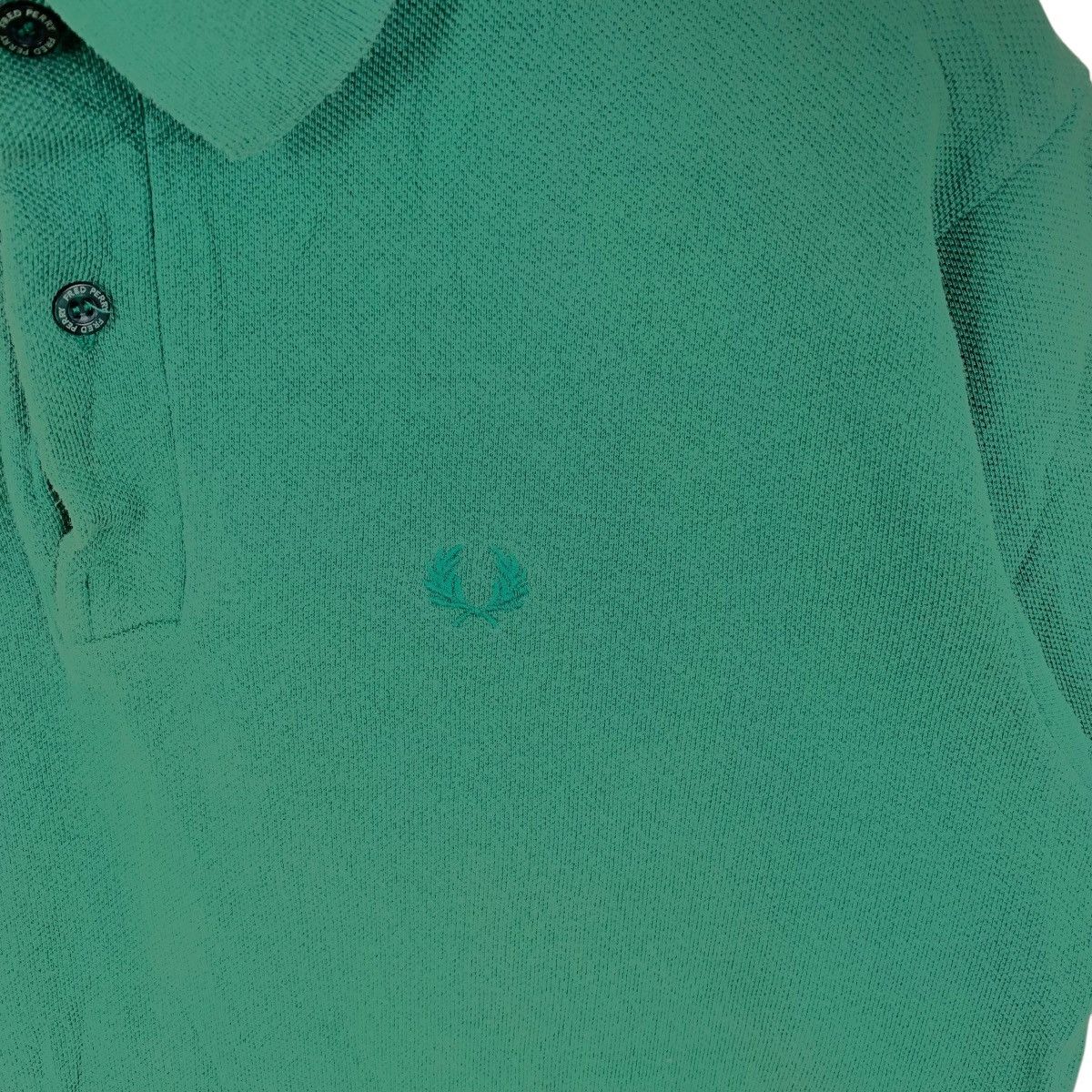 Fred Perry Vintage FRED PERRY Made In England Green Polo Tee Shirt Top Size US M / EU 48-50 / 2 - 5 Thumbnail