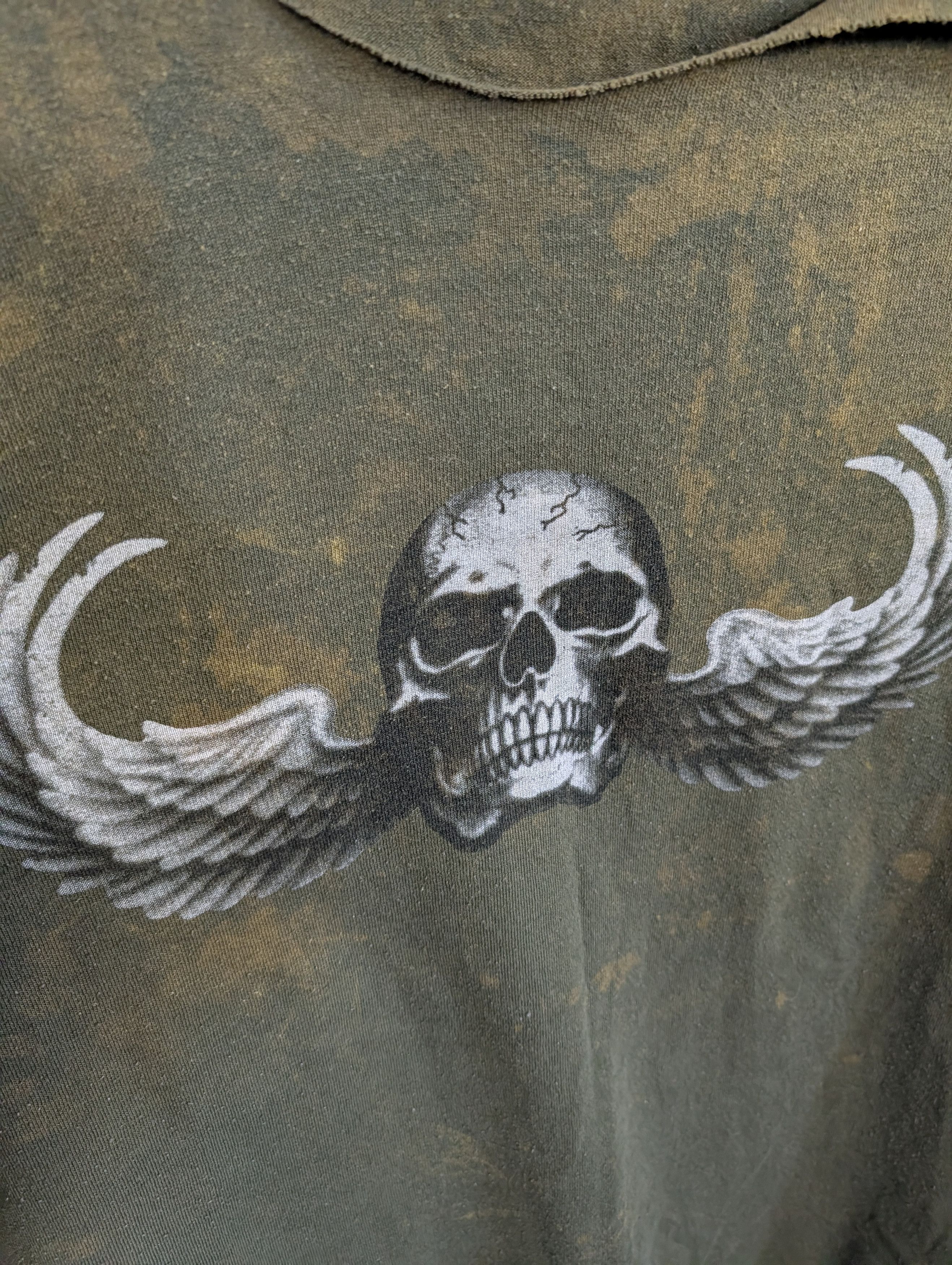 Vintage Death From Above vomit bleach cut neck single stitch Size US M / EU 48-50 / 2 - 3 Thumbnail
