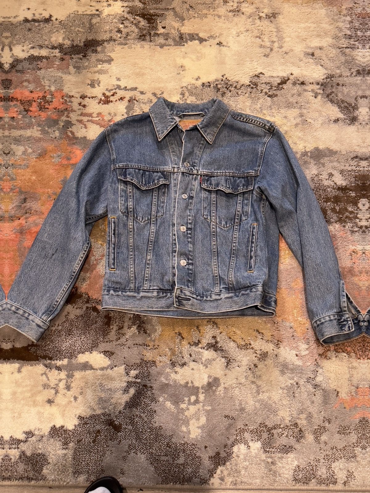Levi's Levi’s 2000s Denim Standard Trucker Jacket Size US S / EU 44-46 / 1 - 1 Thumbnail