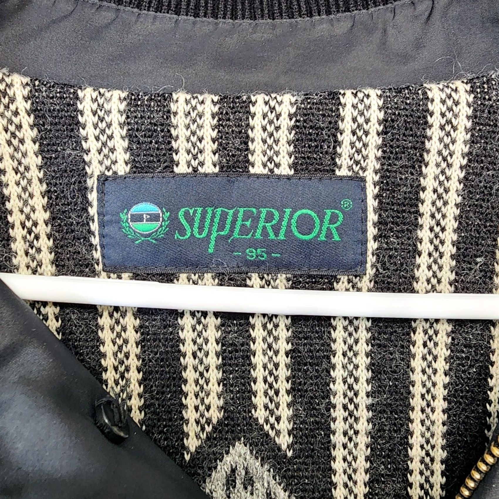 Vintage Superior Golf Mens Coat Jacket Black Lined Zip Pockets Windbreaker Outdoors Classic M L Regular Size US L / EU 52-54 / 3 - 4 Thumbnail