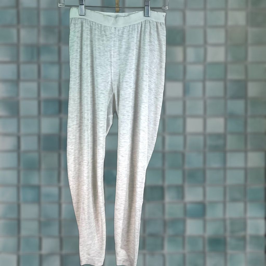 Patagonia VINTAGE Patagonia Men's Lounge Pants M Gray 100% Polyester USA Dad Astro Boy Knit Solid Lounge Bottoms Mens Size US 31 - 1 Thumbnail