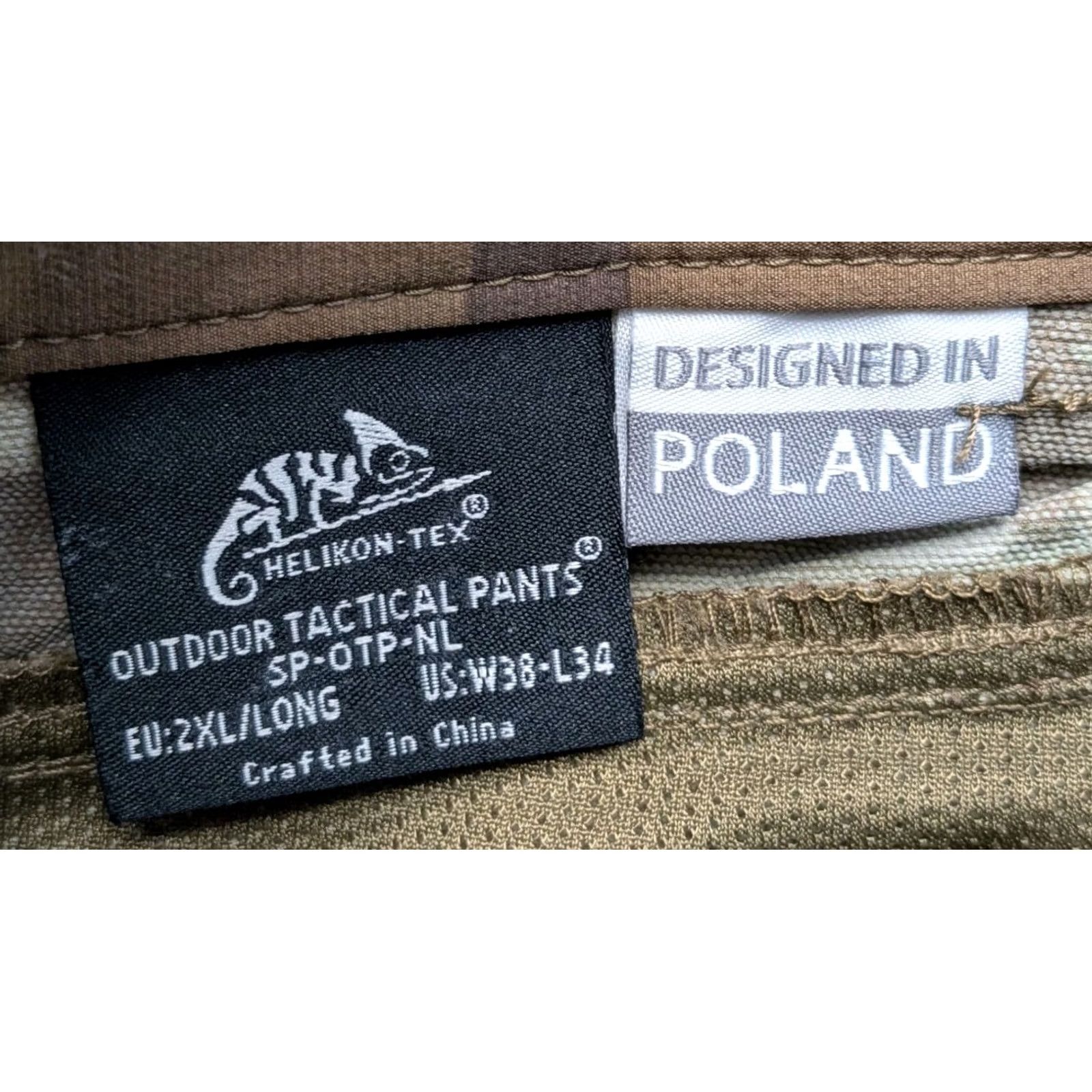 Vintage Helikon Tex Tactical Cargo Pants Outdoor Camo Stretch 38x34 Mens Size US 38 / EU 54 - 5 Thumbnail