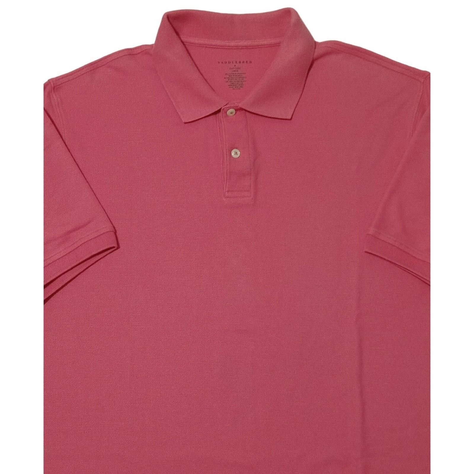 Saddlebred Saddlebred Polo Shirt L Mens Easy Care Short Sleeve 2 Button Size US L / EU 52-54 / 3 - 3 Thumbnail