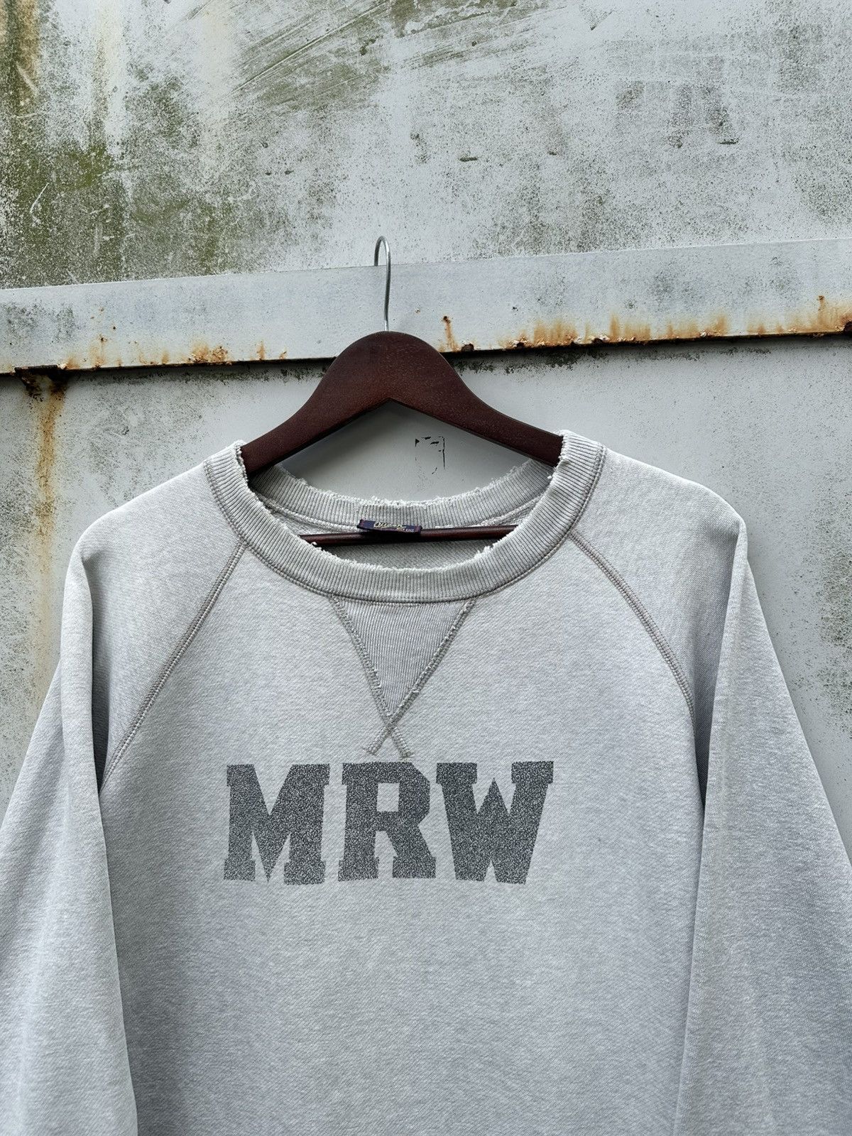 Vintage Vintage THRASHED MRW Crewneck Size US S / EU 44-46 / 1 - 5 Thumbnail