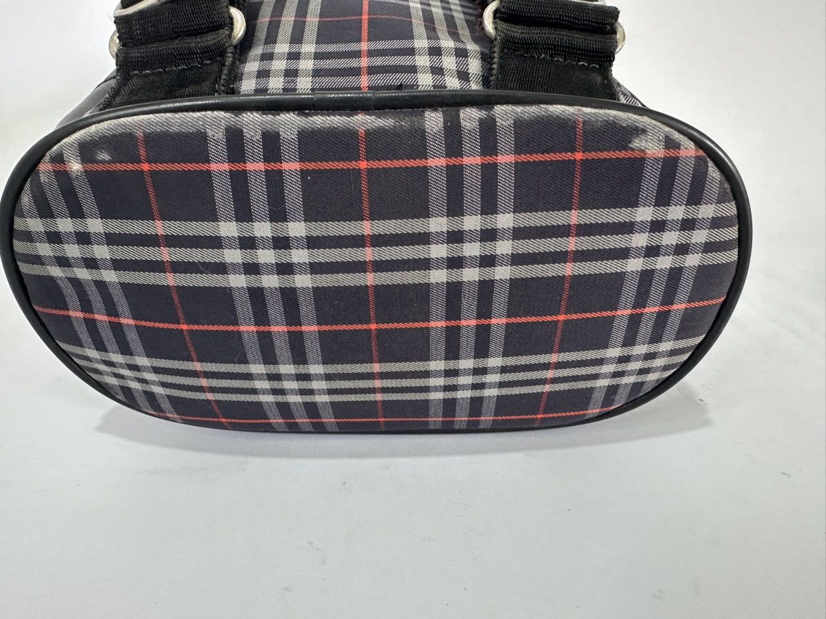 Burberry Burberry Nova Check Logo Embossed Backpack Navy/Black Size ONE SIZE - 5 Thumbnail
