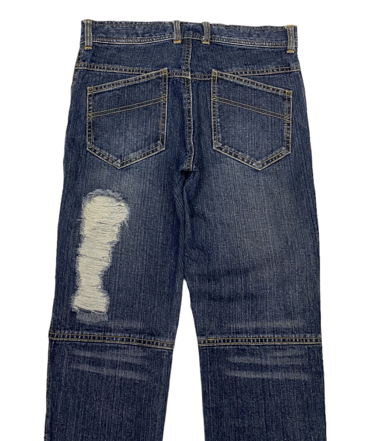 20471120 🔥ALGONQUINS PUNK POEM DISTRESS DENIM JUNYA WATANABE STYLE Size US 30 / EU 46 - 4 Thumbnail