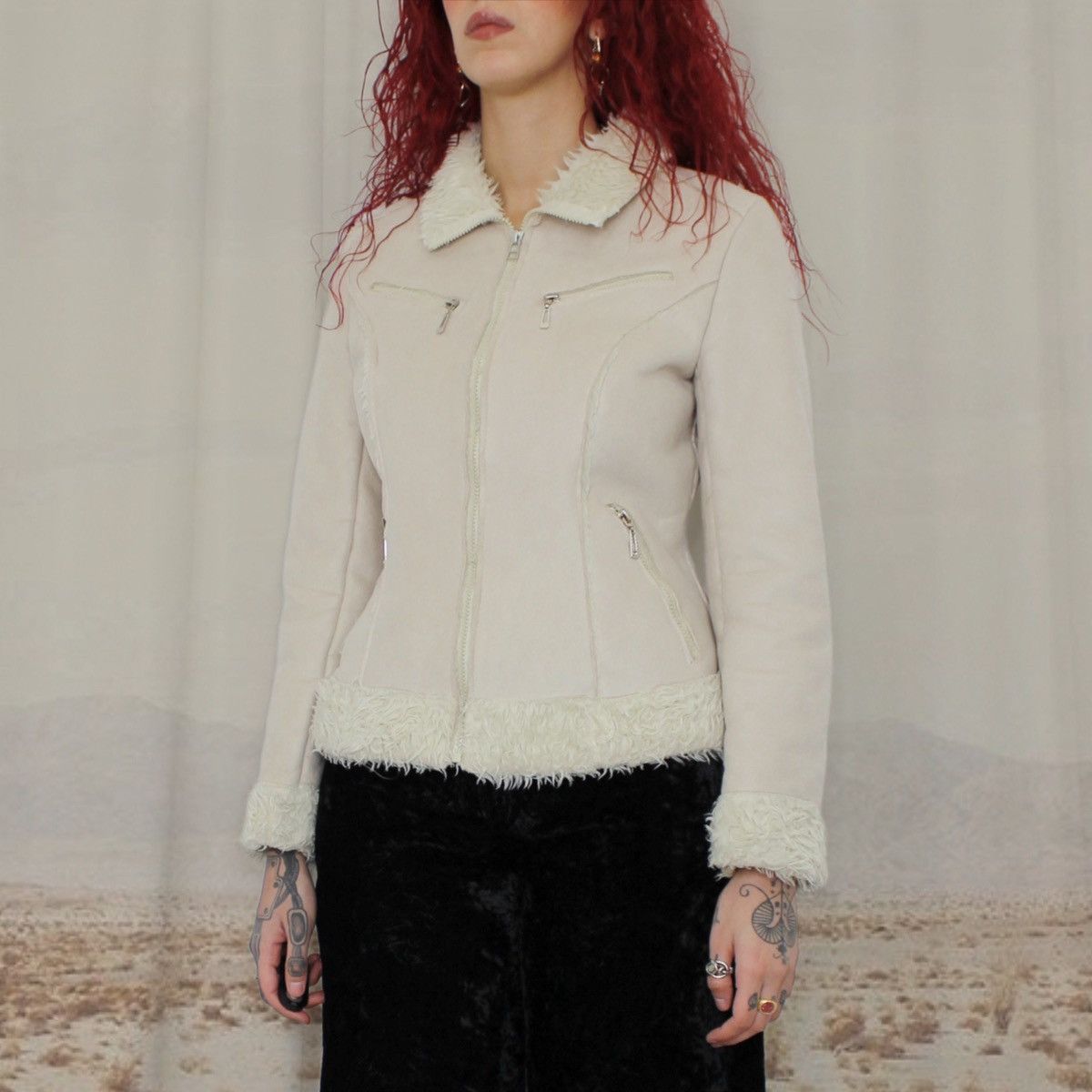Other 🪽BEIGE FAUX FUR JACKET🪽 Size M / US 6-8 / IT 42-44 - 2 Thumbnail