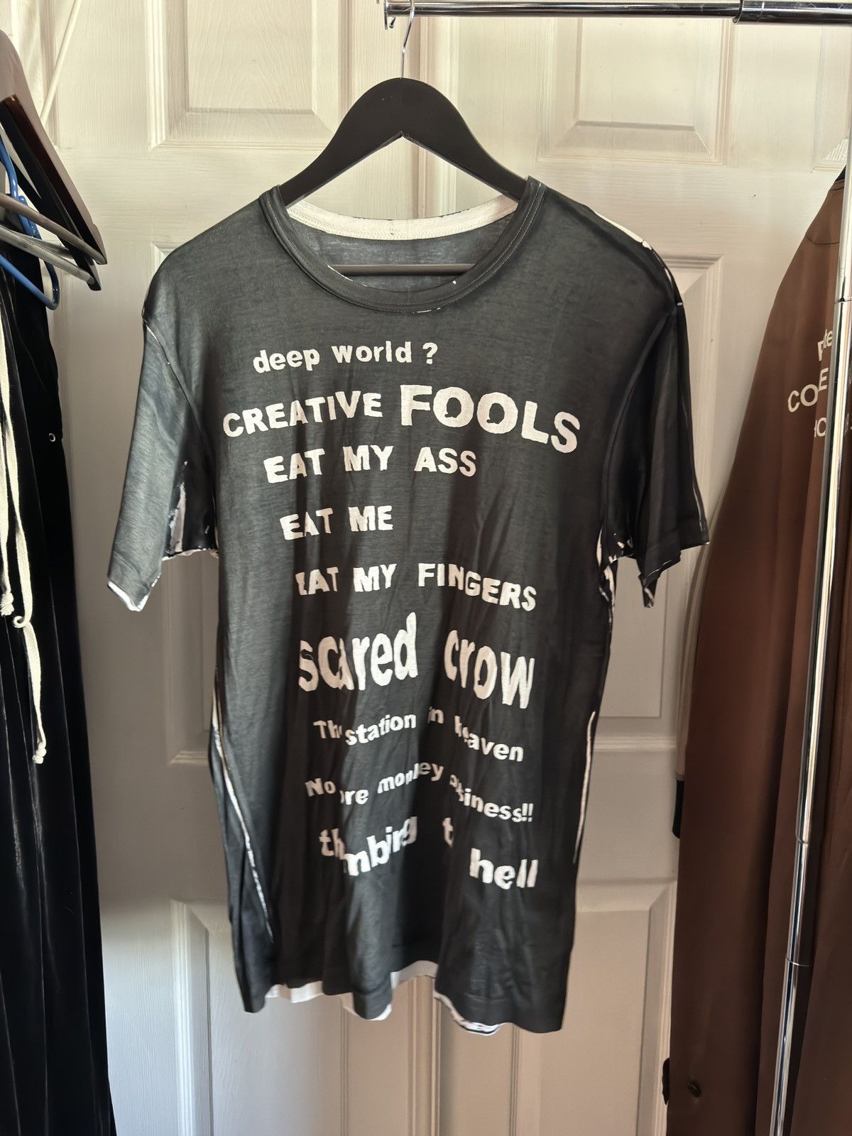 Yohji Yamamoto Yohji Yamamoto eat my ass tee Size US L / EU 52-54 / 3 - 1 Thumbnail