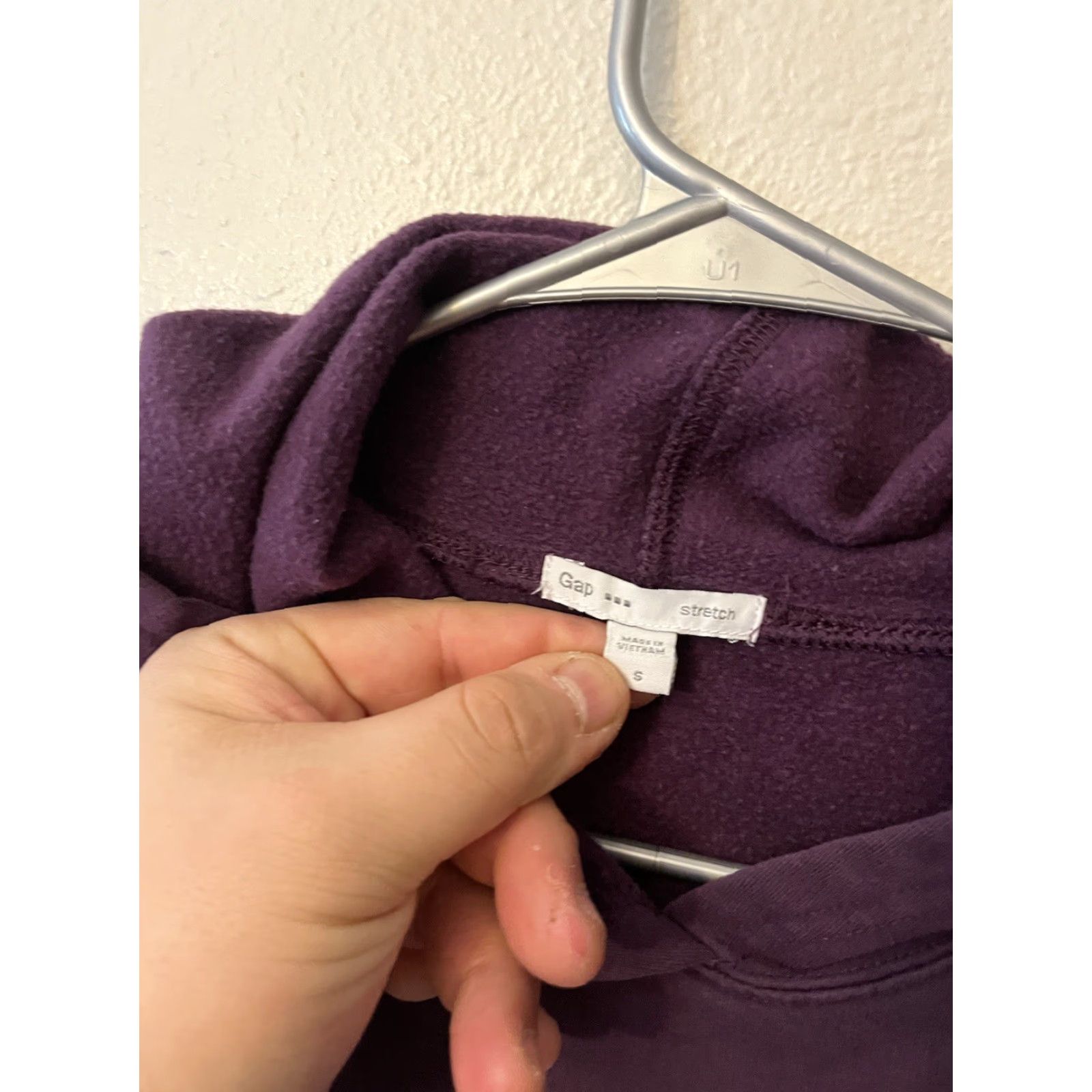 Gap GAP Hoodie Women's Small Purple Logo Pullover Hooded Long Sleeve Activewear Size S / US 4 / IT 40 - 2 Thumbnail