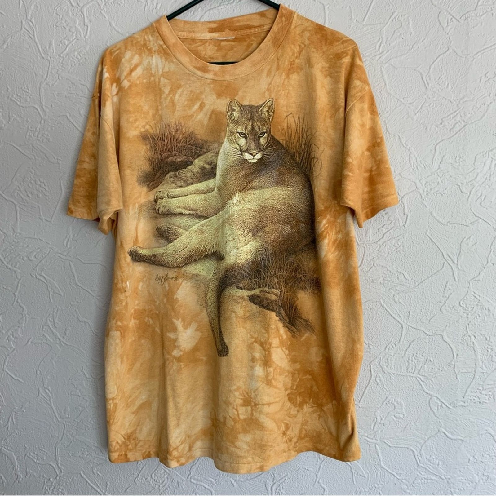 Vintage TYE DYE NATURE LION BIG PRINT WEST PALM TEE SIZE LARGE NICE Size US L / EU 52-54 / 3 - 1 Thumbnail