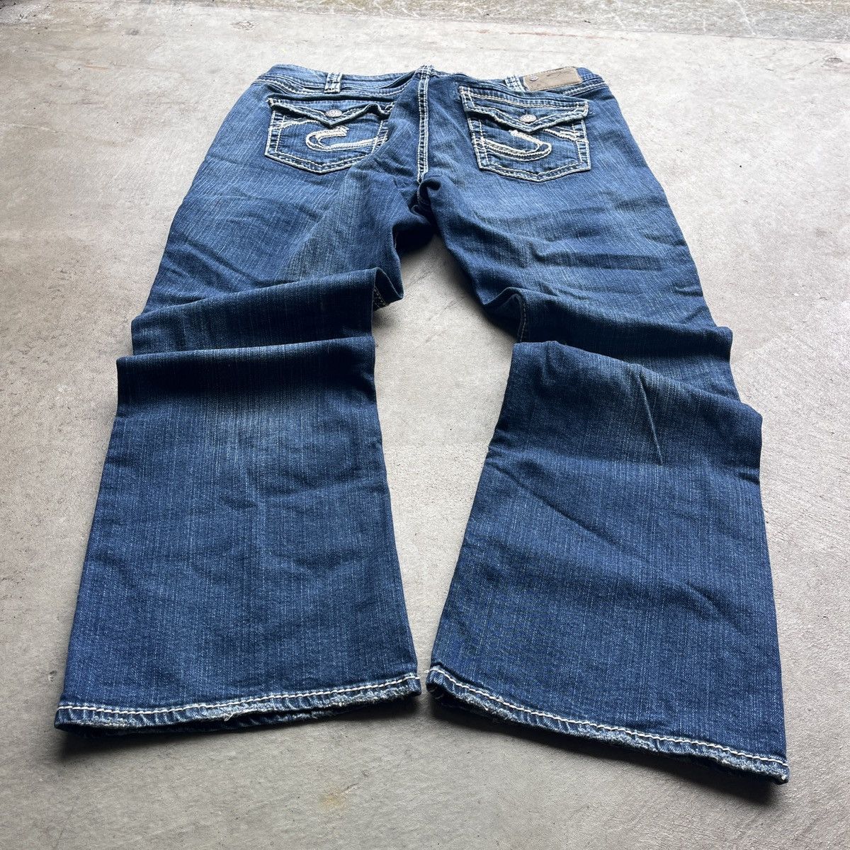 Silver Jeans Co. Vintage Y2K Silver Jeans Co. Baggy Flare Wide-Leg Jeans Size 36" / US 14 / IT 50 - 1 Thumbnail