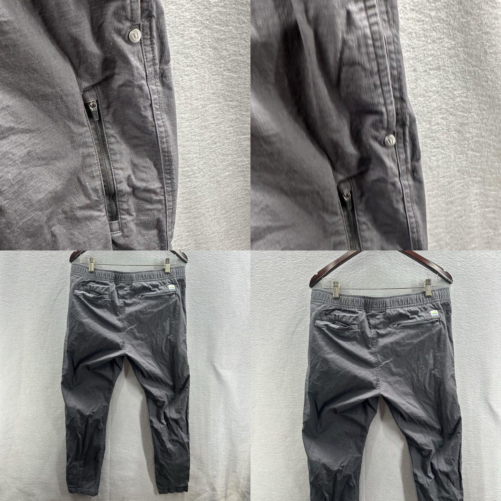 Vuori Vuori Ripstop Climber Pants Mens Large Gray Slim Tapered V412 Outdoors Athleisure Hiking Climbing Preppy Mens Size US 33 - 8 Thumbnail
