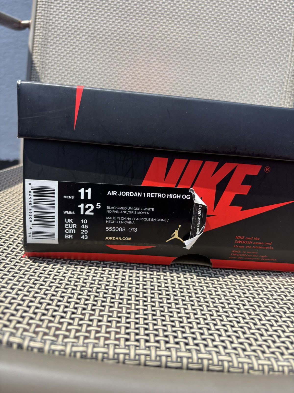 Nike Jordan 1 Shadow Size US 11 / EU 44 - 7 Thumbnail