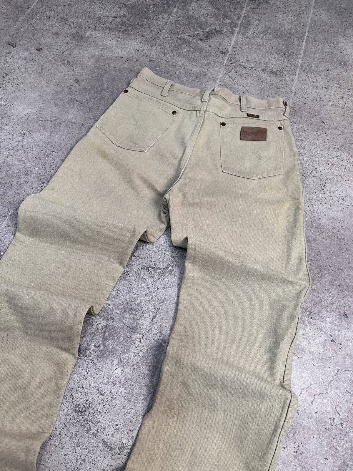 Wrangler USA 80s Wrangler Beige Denim Pants Straight Fit 32 Size US 32 / EU 48 - 10 Thumbnail