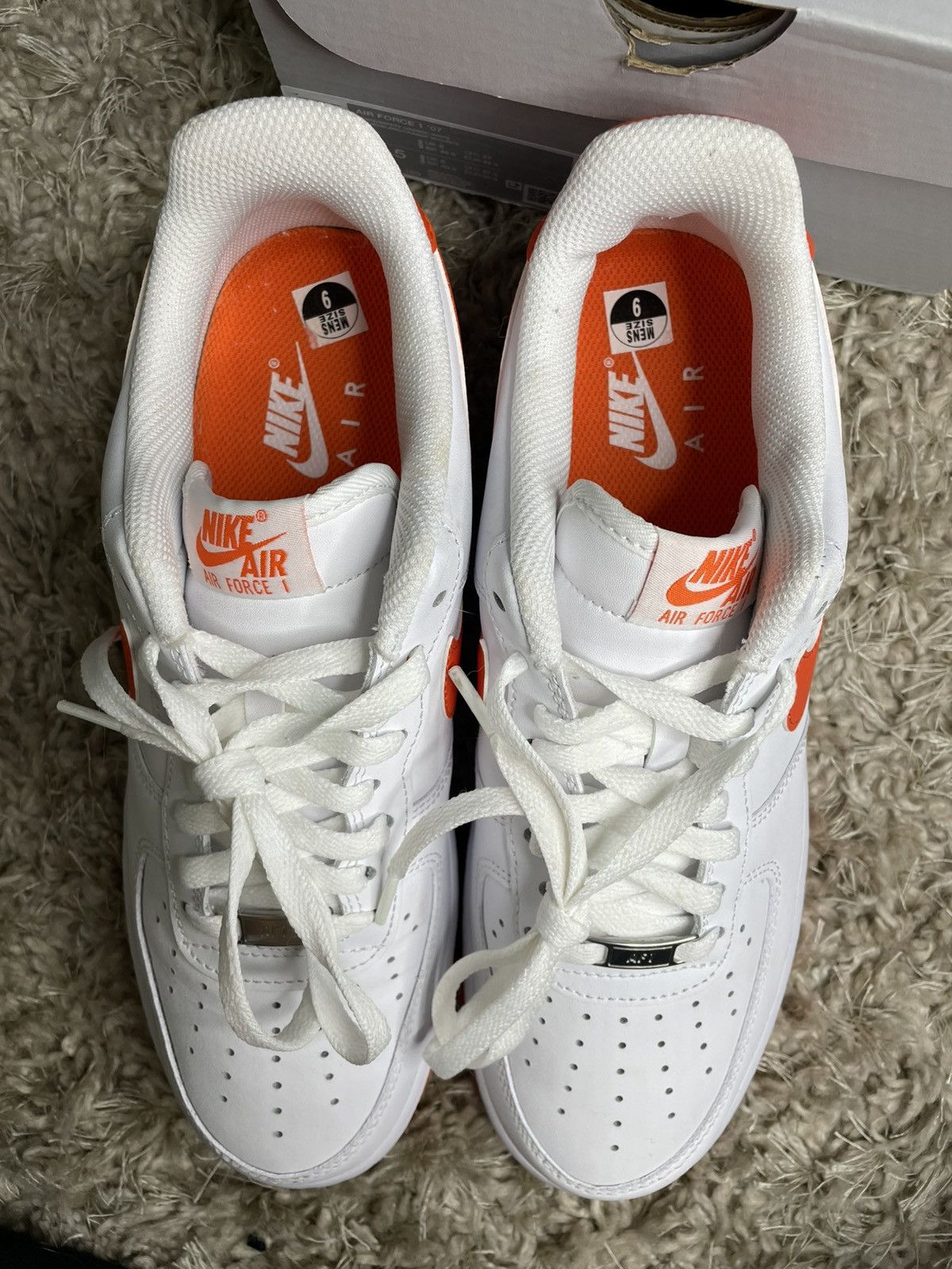 Nike Air Force 1 07 Safety Orange Size US 9 / EU 42 - 5 Thumbnail