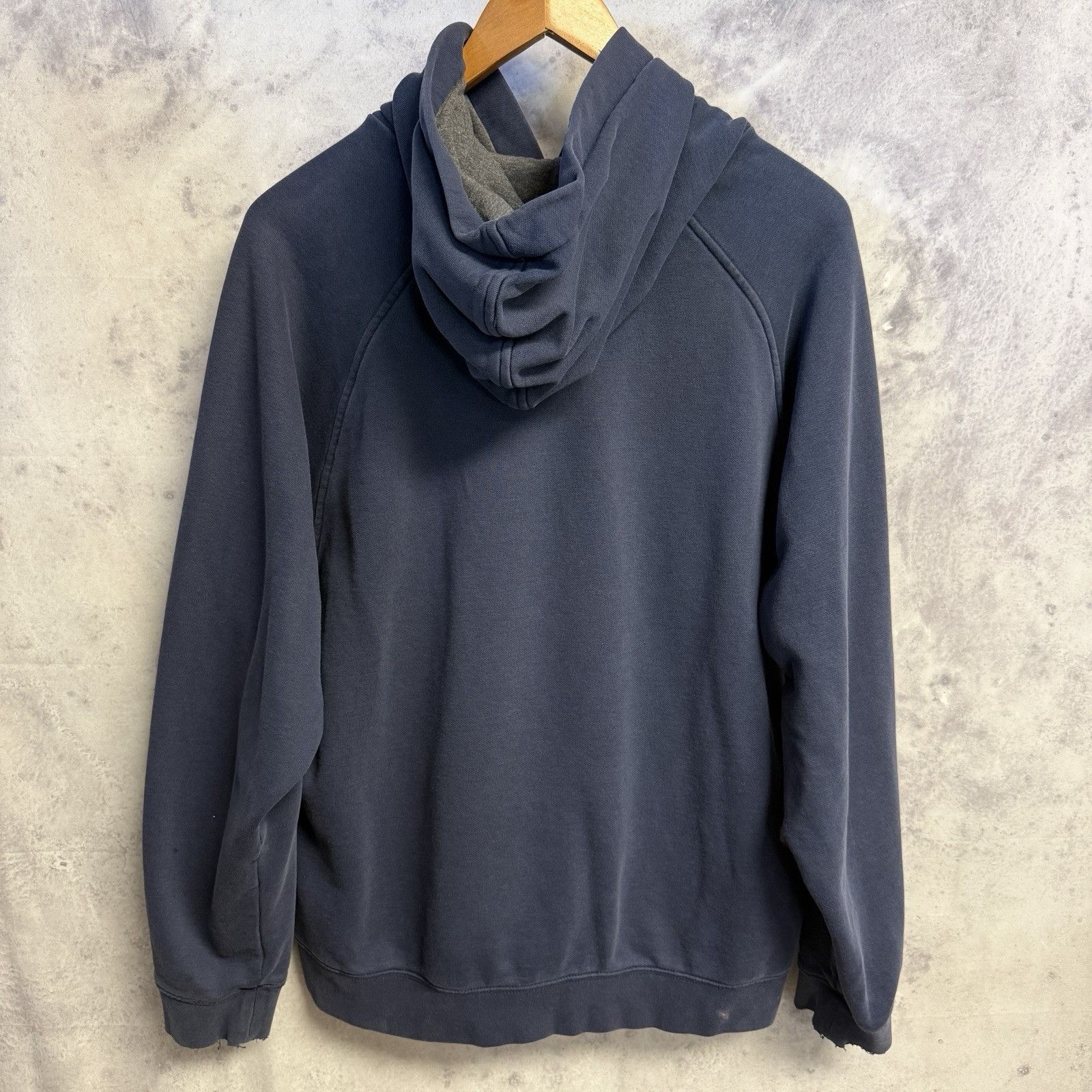 Nike Vintage Y2K Nike Hoodie Sweatshirt Mens XL Navy Blue Distres Size US XL / EU 56 / 4 - 2 Thumbnail