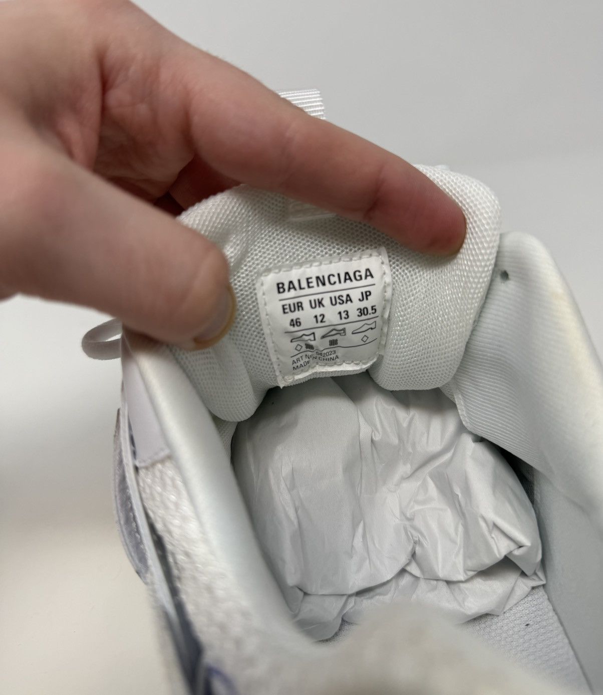 Balenciaga Balenciaga Track Autographed Sneaker White Size US 13 / EU 46 - 7 Thumbnail
