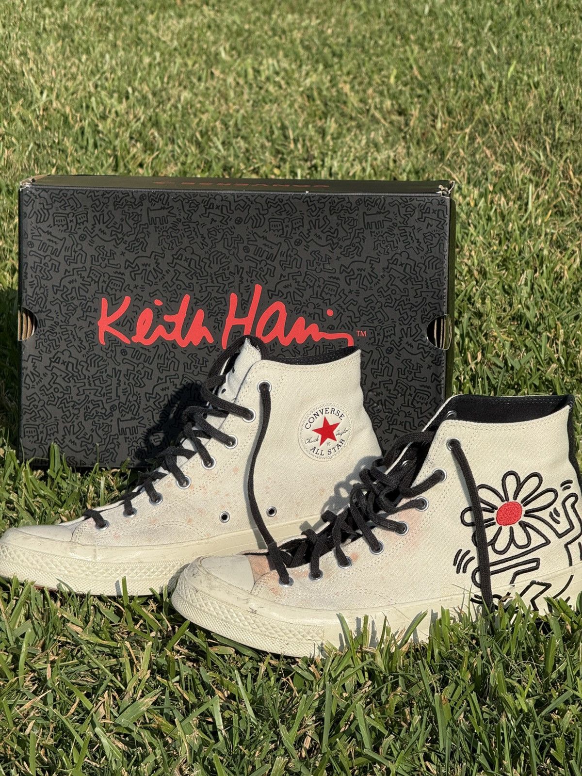 Keith Haring Keith Harring X Converse High Tops Size US 11.5 / EU 44-45 - 1 Thumbnail