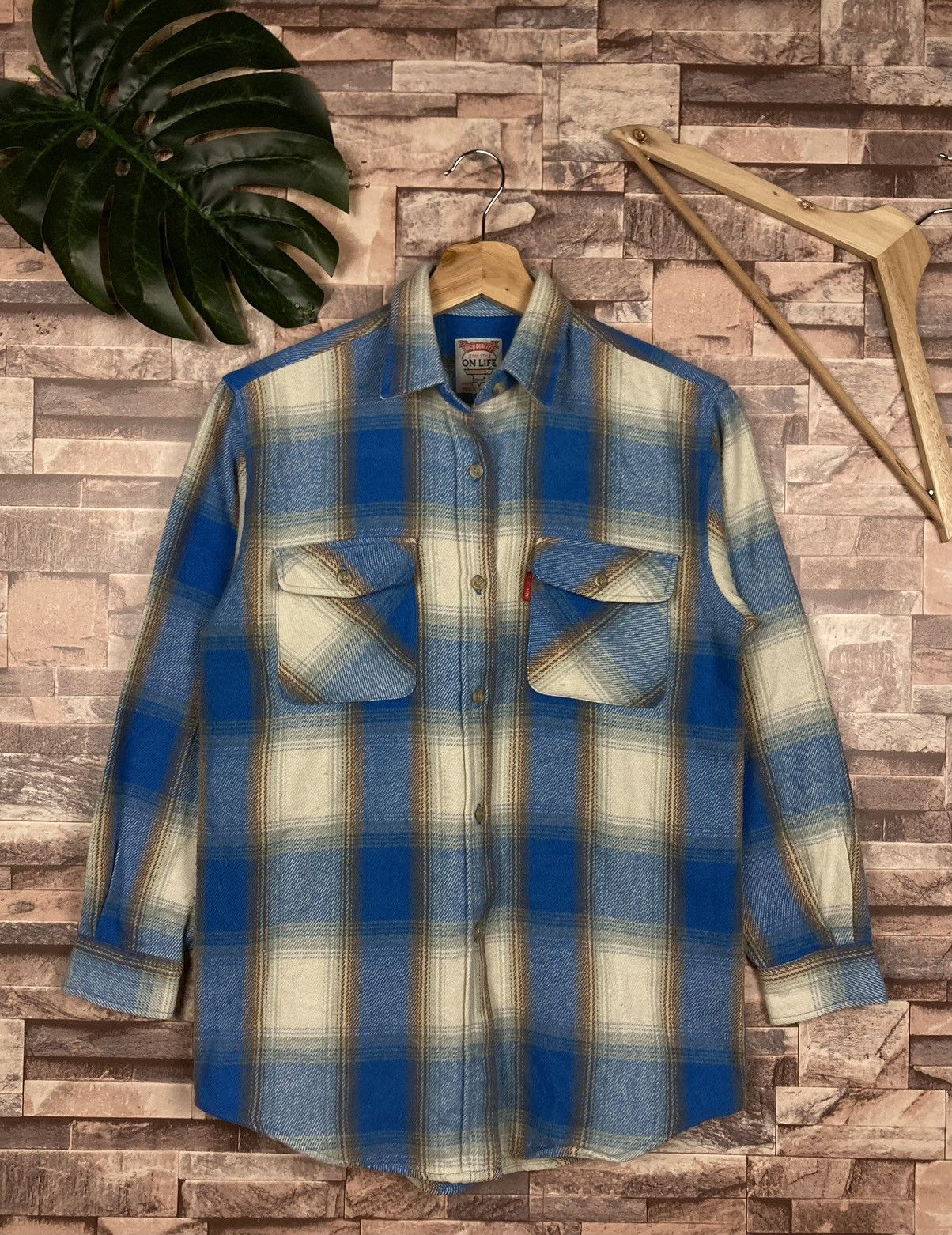 Flannel × Japanese Brand Flannel shirt Jeans Style #T17-2 Size US XXS / EU 40 - 1 Thumbnail