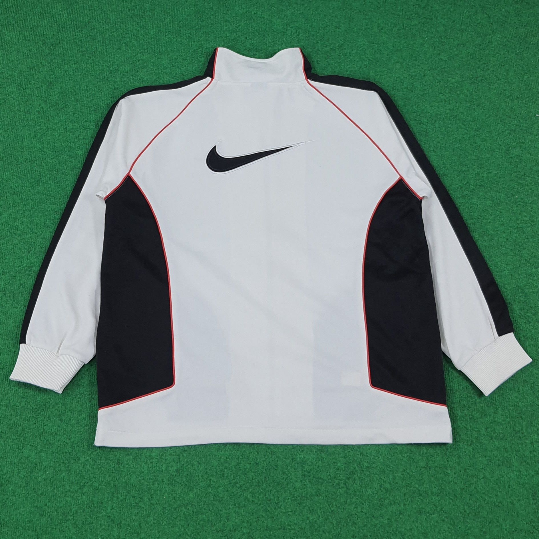 Nike × Vintage Vintage NIKE Big Swoosh Sportswear Jacket Size US L / EU 52-54 / 3 - 1 Thumbnail