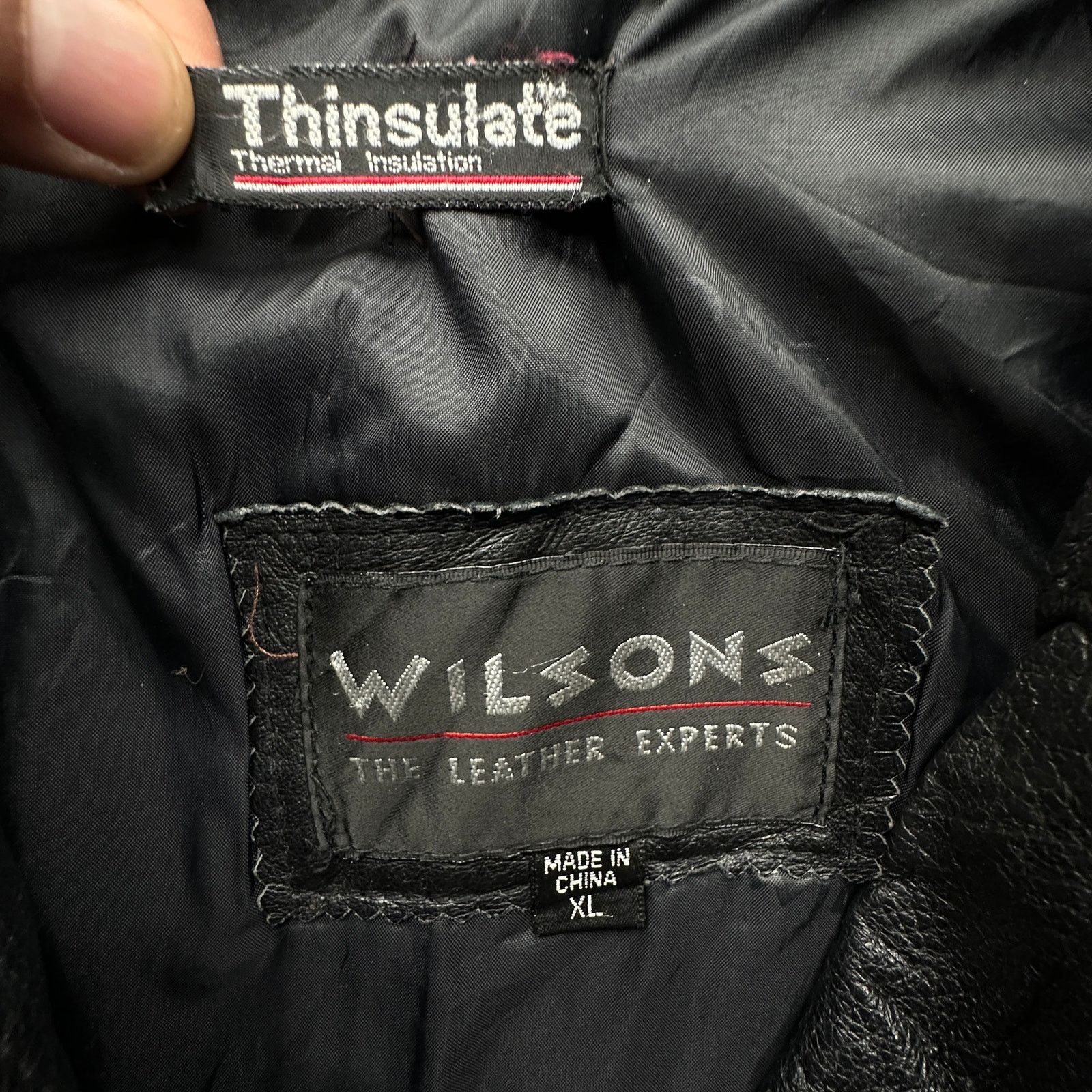 Wilsons Leather Vintage Wilsons Thinsulate Leather Bomber Jacket Mens XL Size US XL / EU 56 / 4 - 3 Thumbnail
