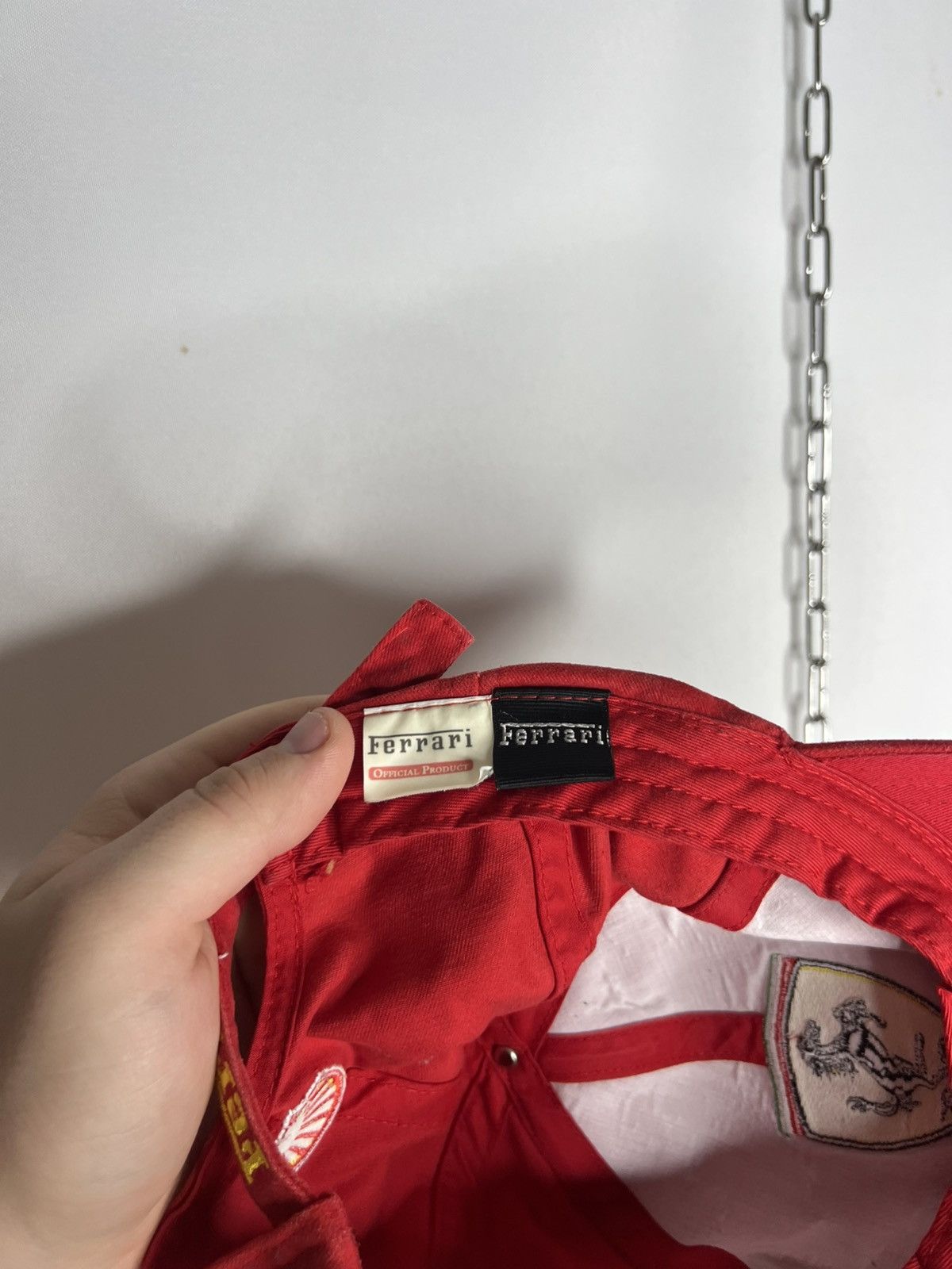 Ferrari 🏎️ Vintage Ferrari Shell Racing Cap Big Logo F1 Team 🏎️ Size ONE SIZE - 7 Thumbnail