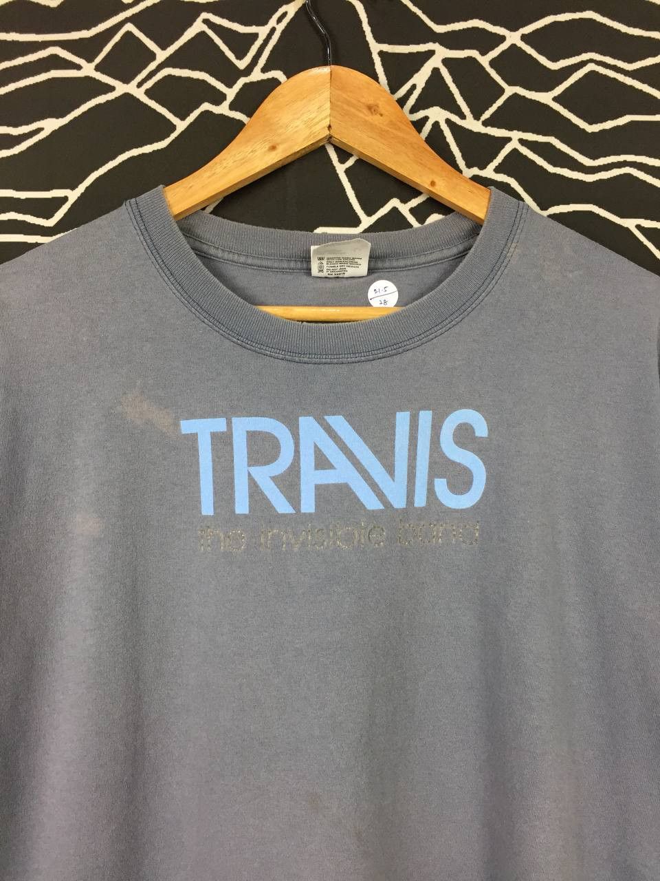 Band Tees Vtg 00s Travis Britpop Band The Invisible Band Album Tee Size US L / EU 52-54 / 3 - 3 Thumbnail