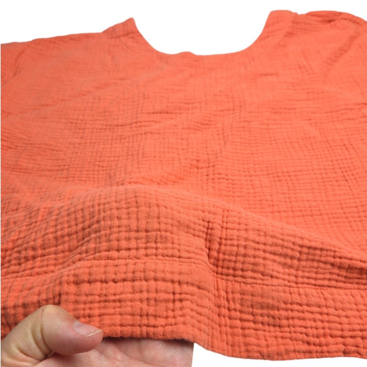 Madewell Madewell | Soft Coral Textured Shirt w/Square Back | Small Size S / US 4 / IT 40 - 2 Thumbnail