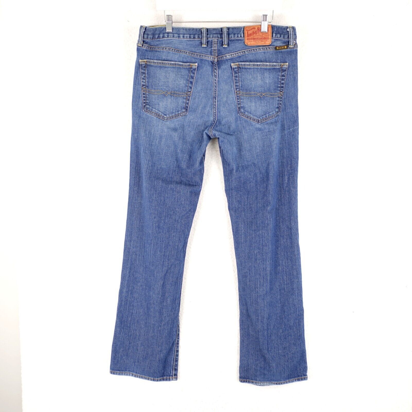 Lucky Brand Lucky Brand Blue Stone Hipster Wash Mid Rise Denim Jeans 35/ Size US 35 - 6 Thumbnail