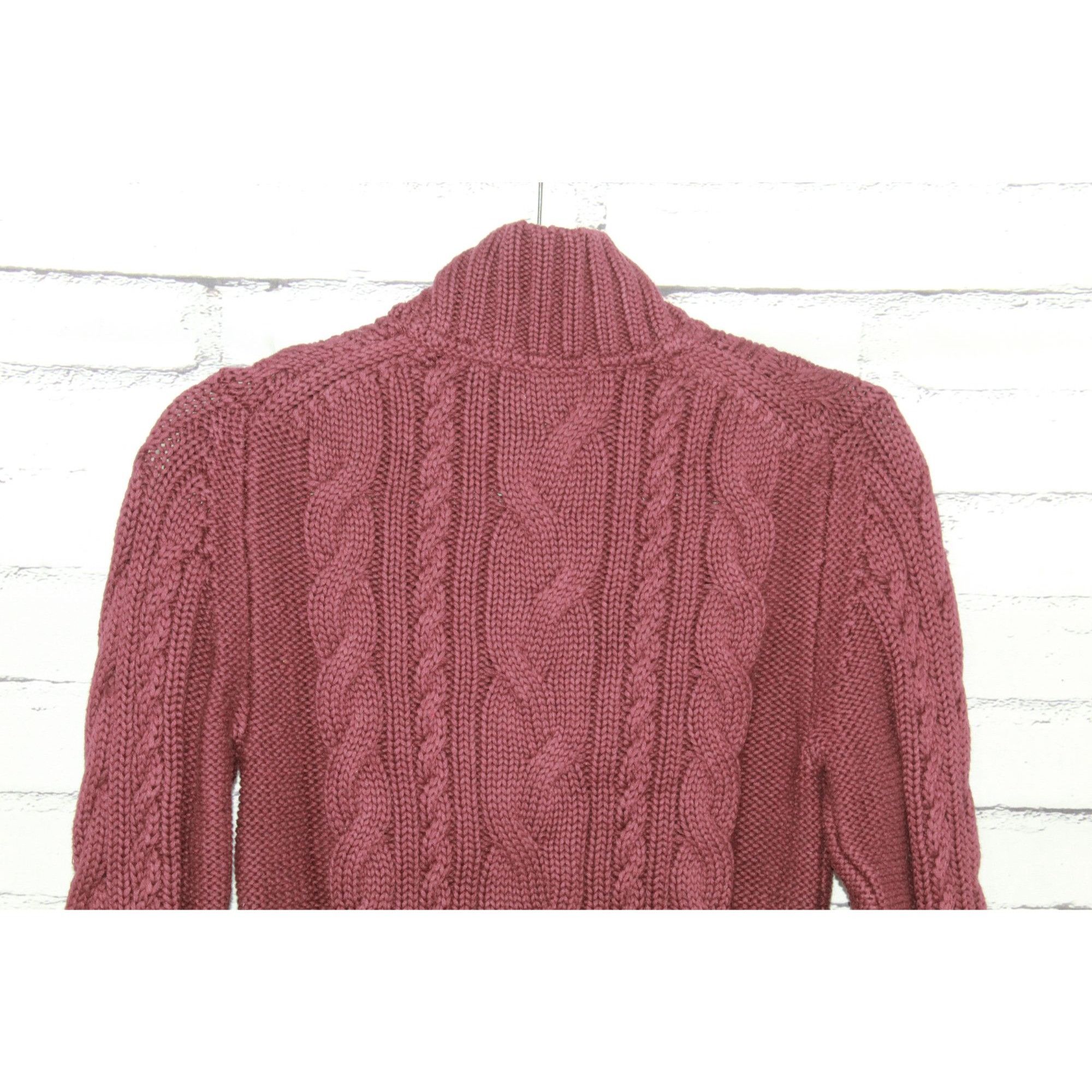 L.L. Bean LL Bean Double L Cable Sweater Zip Cardigan Preppy Outdoor Size S / US 4 / IT 40 - 6 Thumbnail
