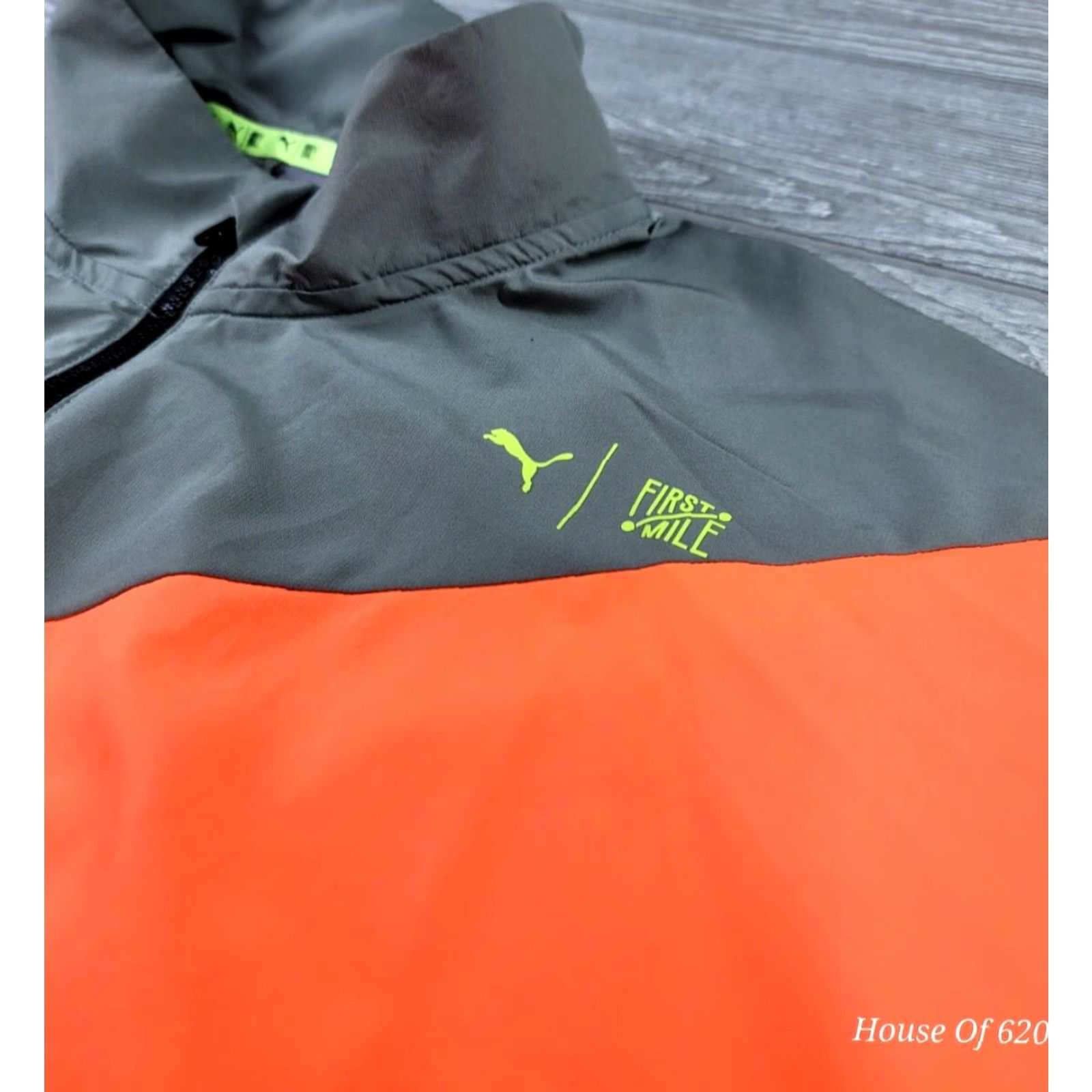Puma Puma First Mile Track Jacket XL Orange Black Windcell 1/2 Zip Mens Multicolor Shirt Jacket Regular Fit Size US XL / EU 56 / 4 - 7 Thumbnail