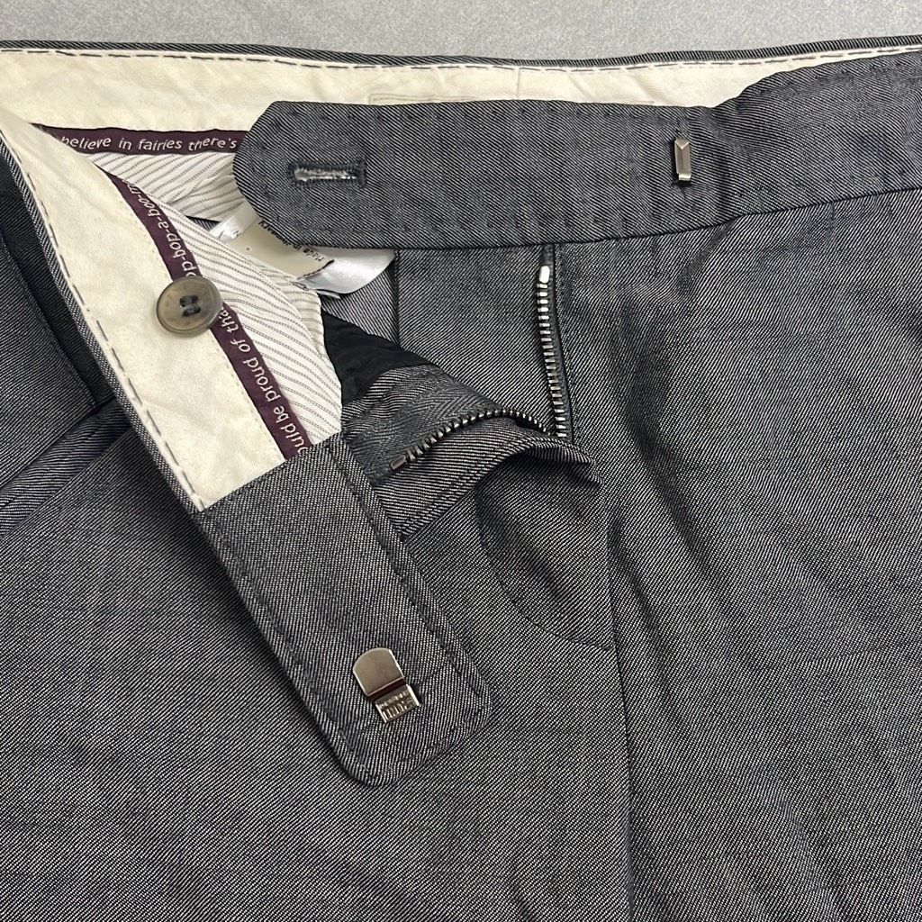 Stella McCartney Stella McCartney Womens 40 Medium Wool Dress Pants Gray Pock Size 28" / US 6 / IT 42 - 7 Thumbnail