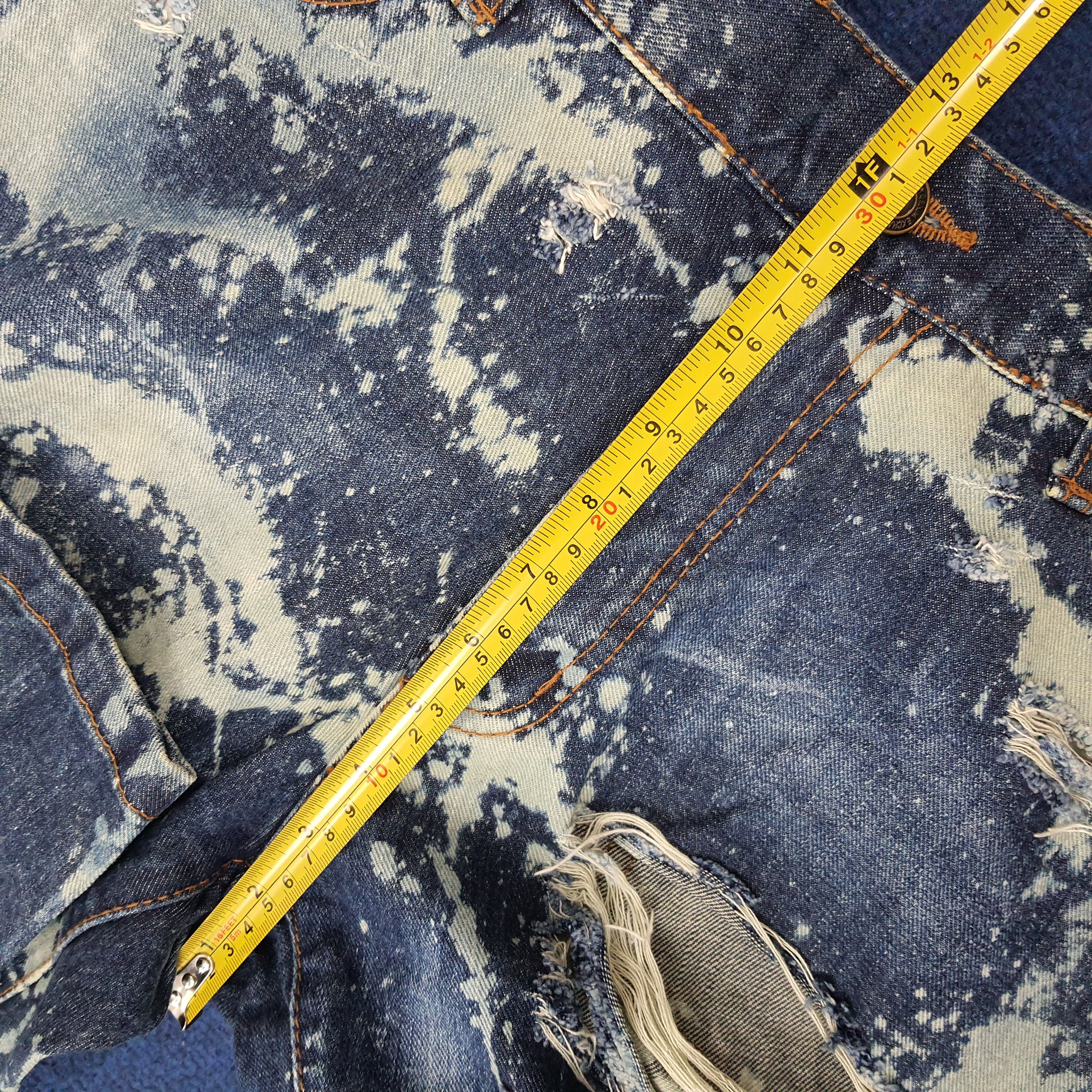 Vintage Vintage D/EX Denim Exchange Distressed Paint Jeans C272N2 Size US 33 - 14 Thumbnail