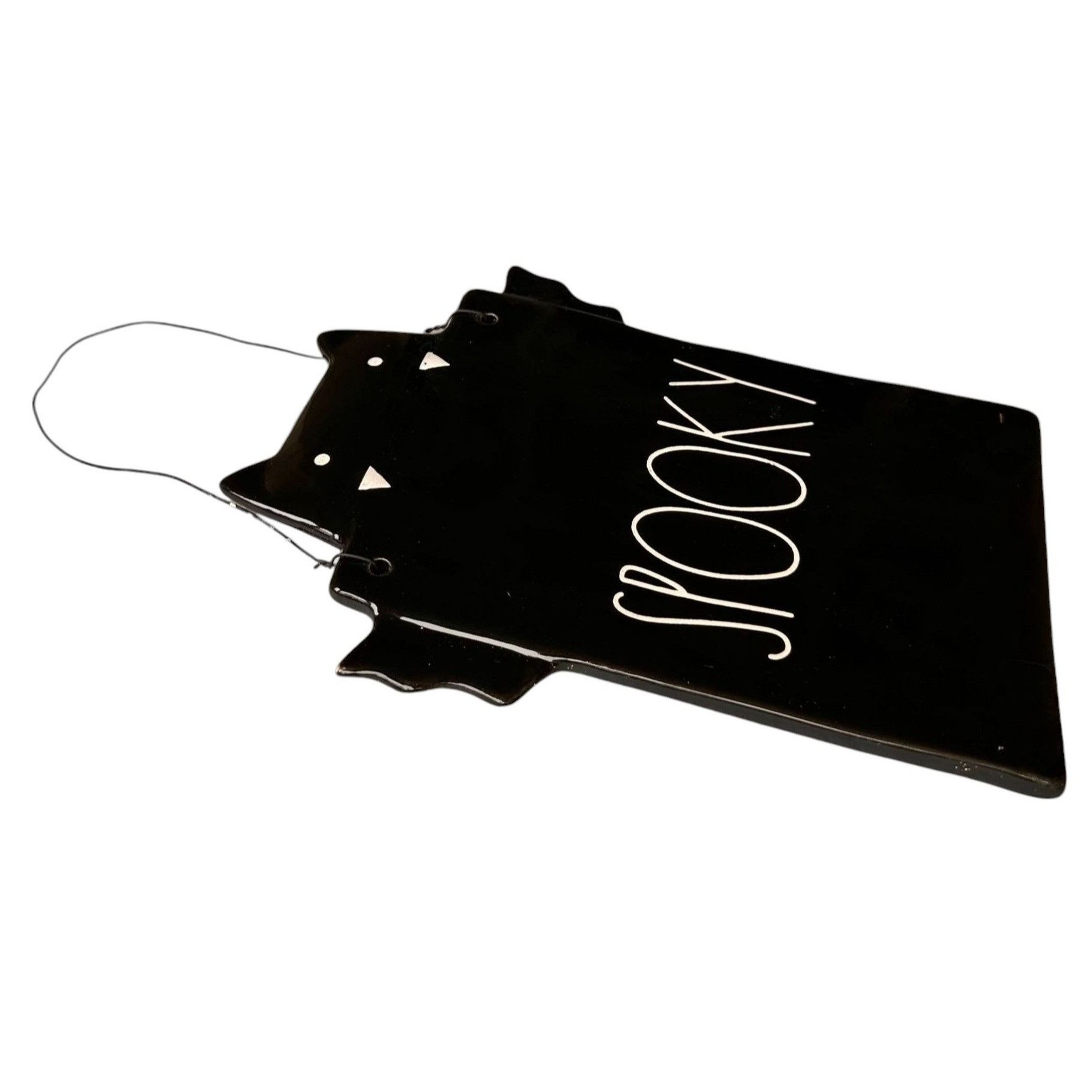 Handmade New Rae Dunn Halloween Spooky Bat Wall Plaque Hanging Fall O Size ONE SIZE - 5 Thumbnail