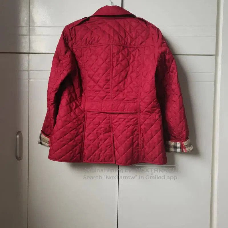 Burberry Burberry Red Quilted Cotton Short Coat. Size S / US 4 / IT 40 - 3 Thumbnail