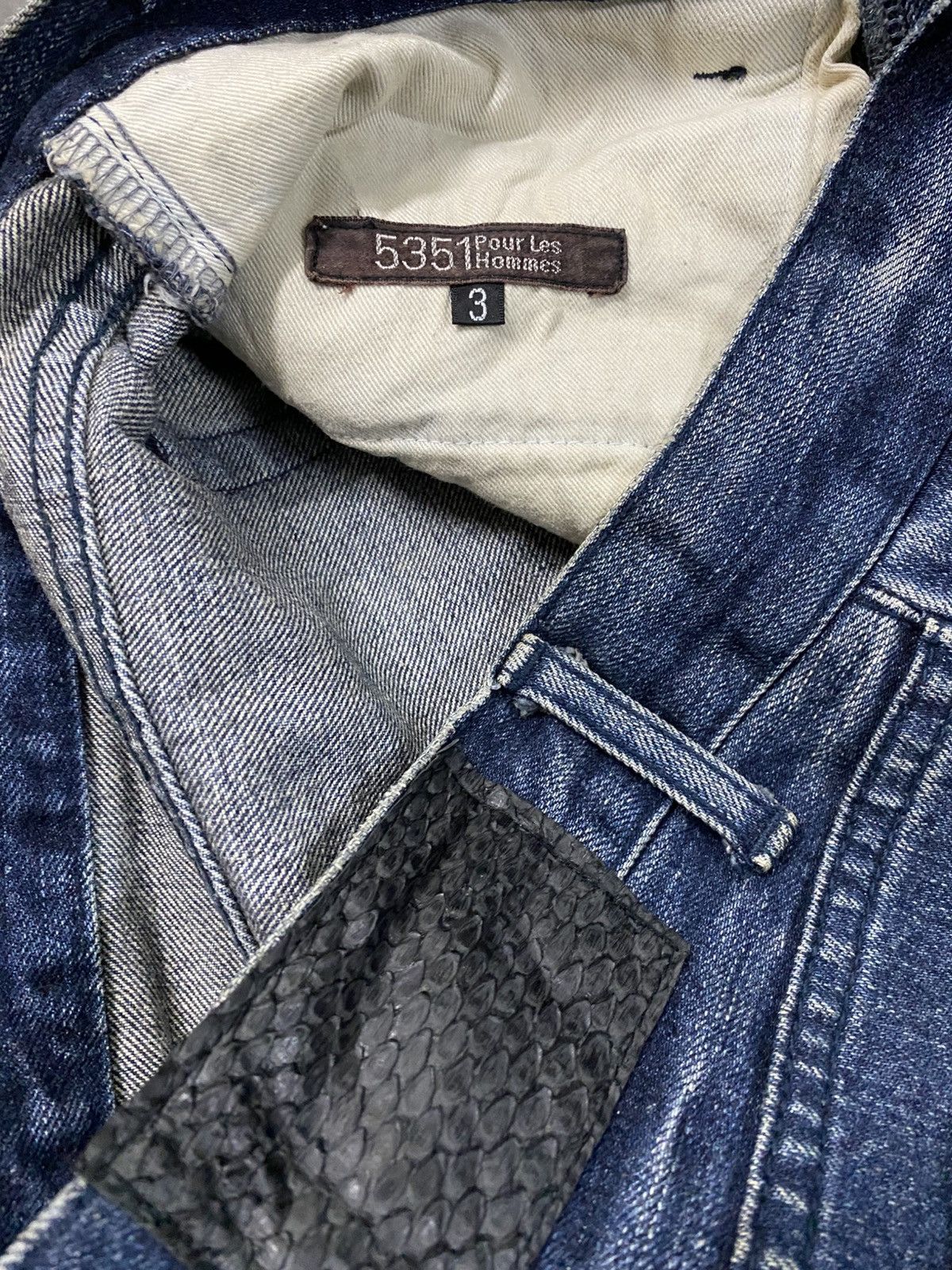 5351 POUR LES HOMMES × Japanese Brand Flared🔥5351 Pour Les Hommes Distressed Denim Boot Cut @210 Size US 31 - 5 Thumbnail