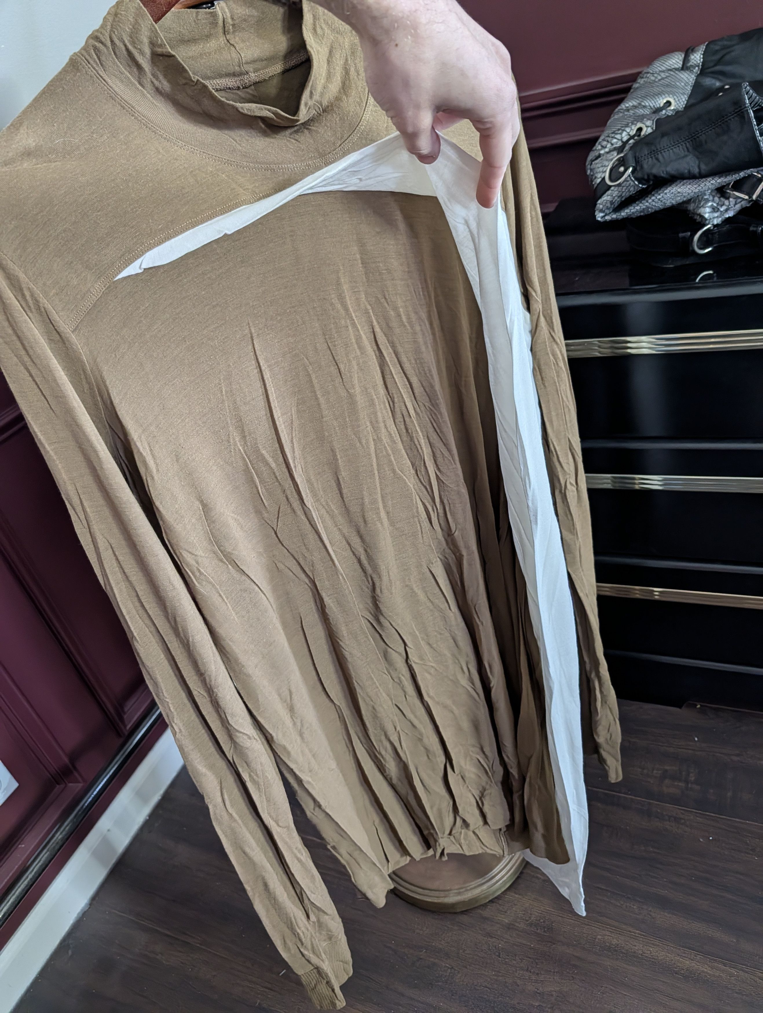 Rick Owens FW15 Sphinx layered draped virgin wool longline sweater Size US M / EU 48-50 / 2 - 4 Thumbnail