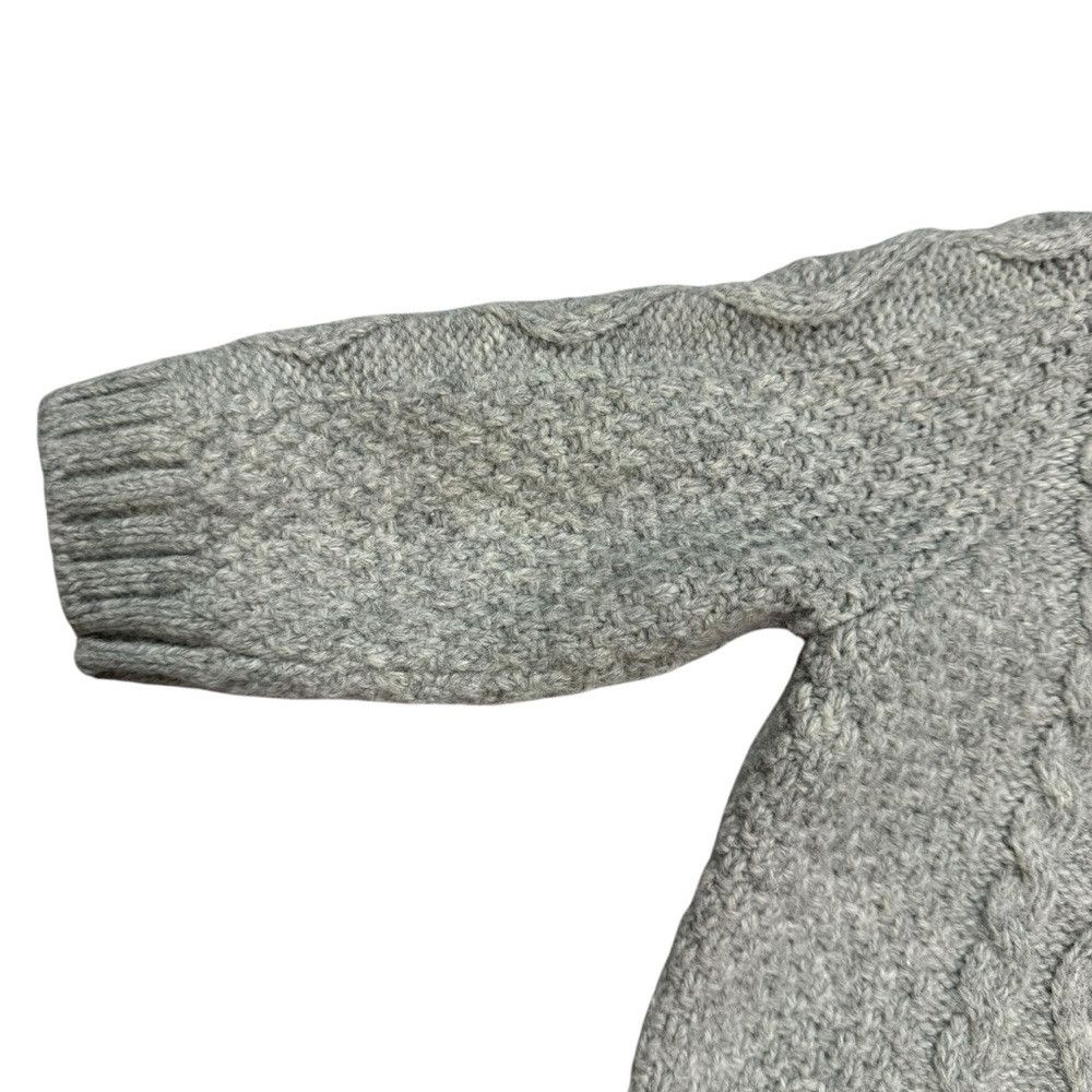 Other Janie And Jack Cable Knit Shawl Collar Grey Cardigan Aston Size US XXS / EU 40 - 3 Thumbnail