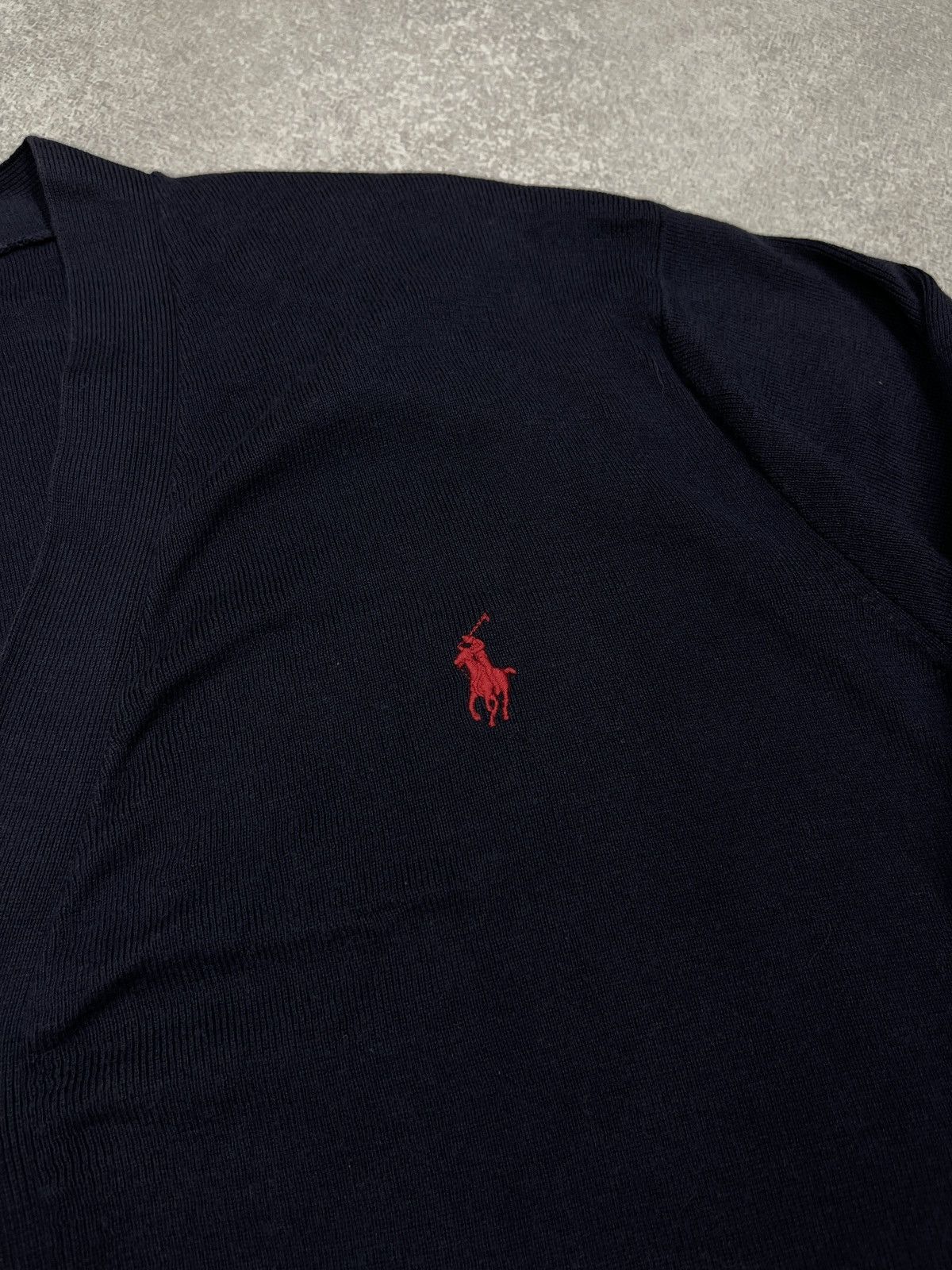Polo Ralph Lauren Vintage Polo Ralph Lauren Baggy Cardigan Navy Y2K Rugby Size US XL / EU 56 / 4 - 6 Thumbnail