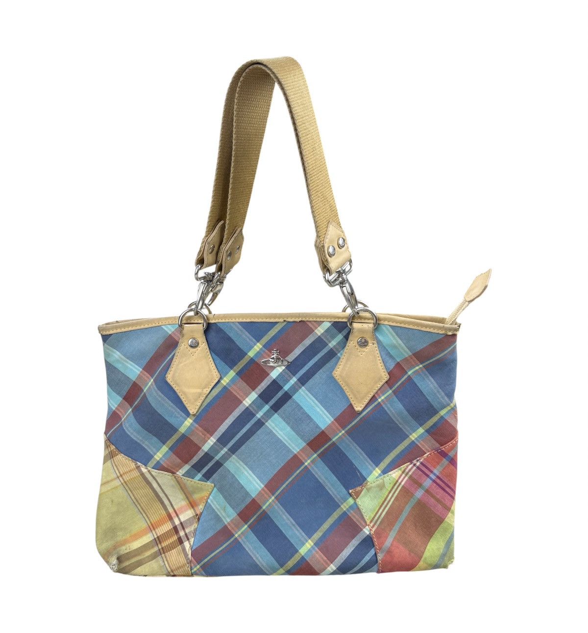 Vintage VIVIENNE WESTWOOD Patchwork Checked Handbag