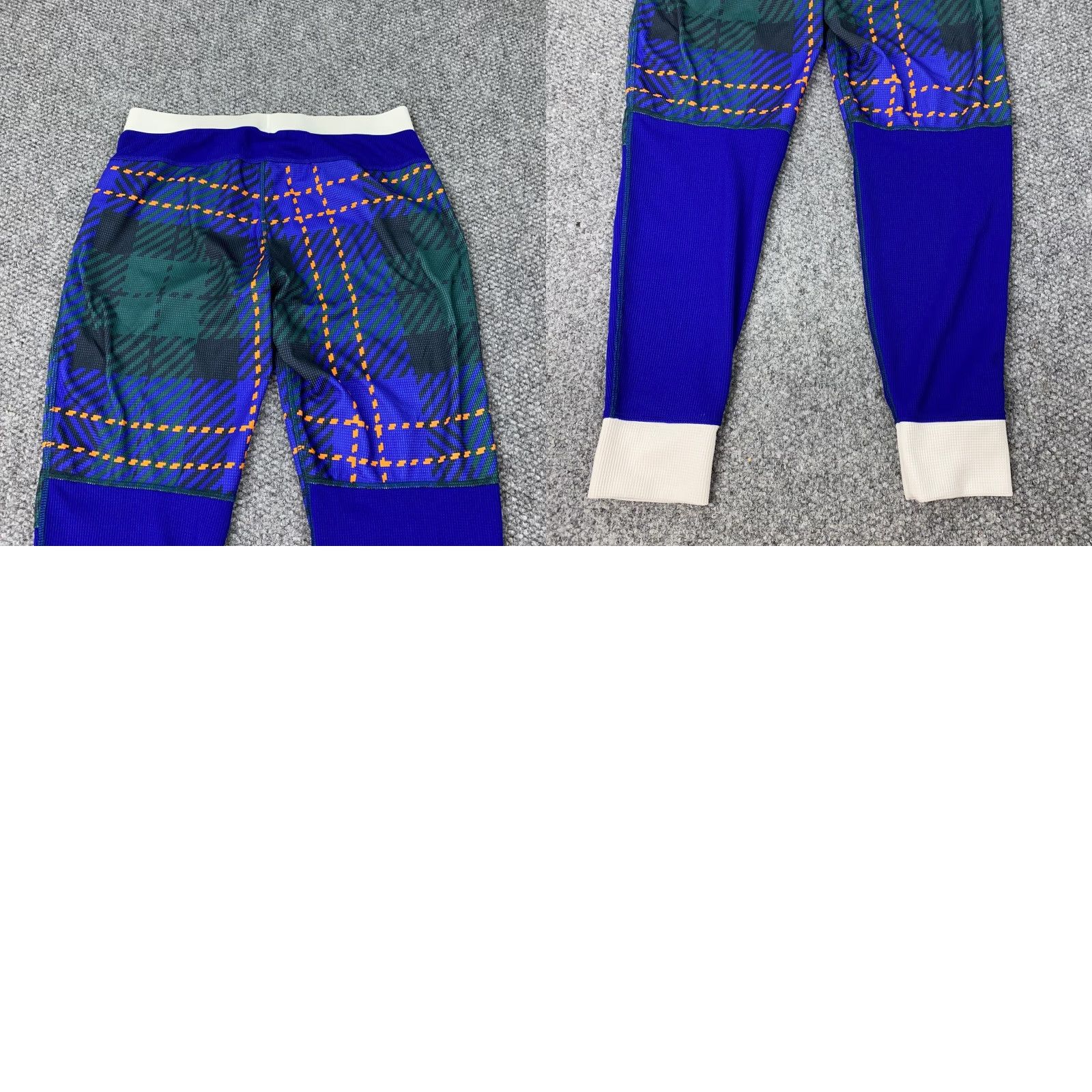 The North Face VINTAGE The North Face North Flash Dry Base Layer Pants Womens Medium Blue Waffle Plaid Size 32" / US 10 / IT 46 - 9 Thumbnail