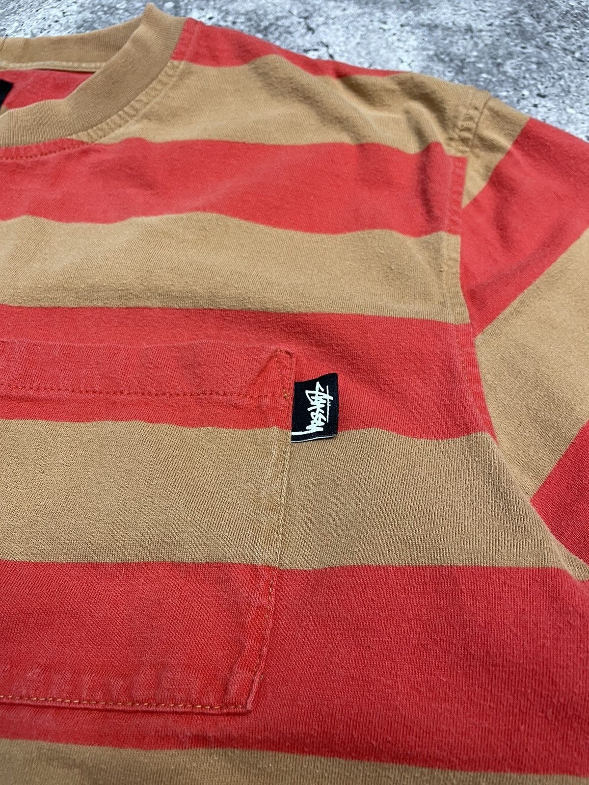 Stussy Vintage Stussy Tee multicolour Striped T-shirt Oversized Size US L / EU 52-54 / 3 - 6 Thumbnail