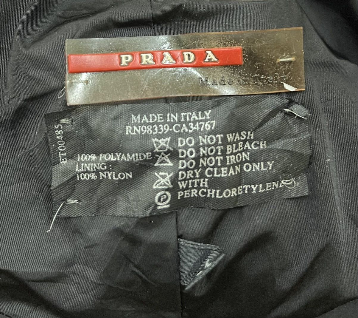 Prada Rare🔥PRADA Nylon Made in Italy Snapback Size ONE SIZE - 16 Thumbnail